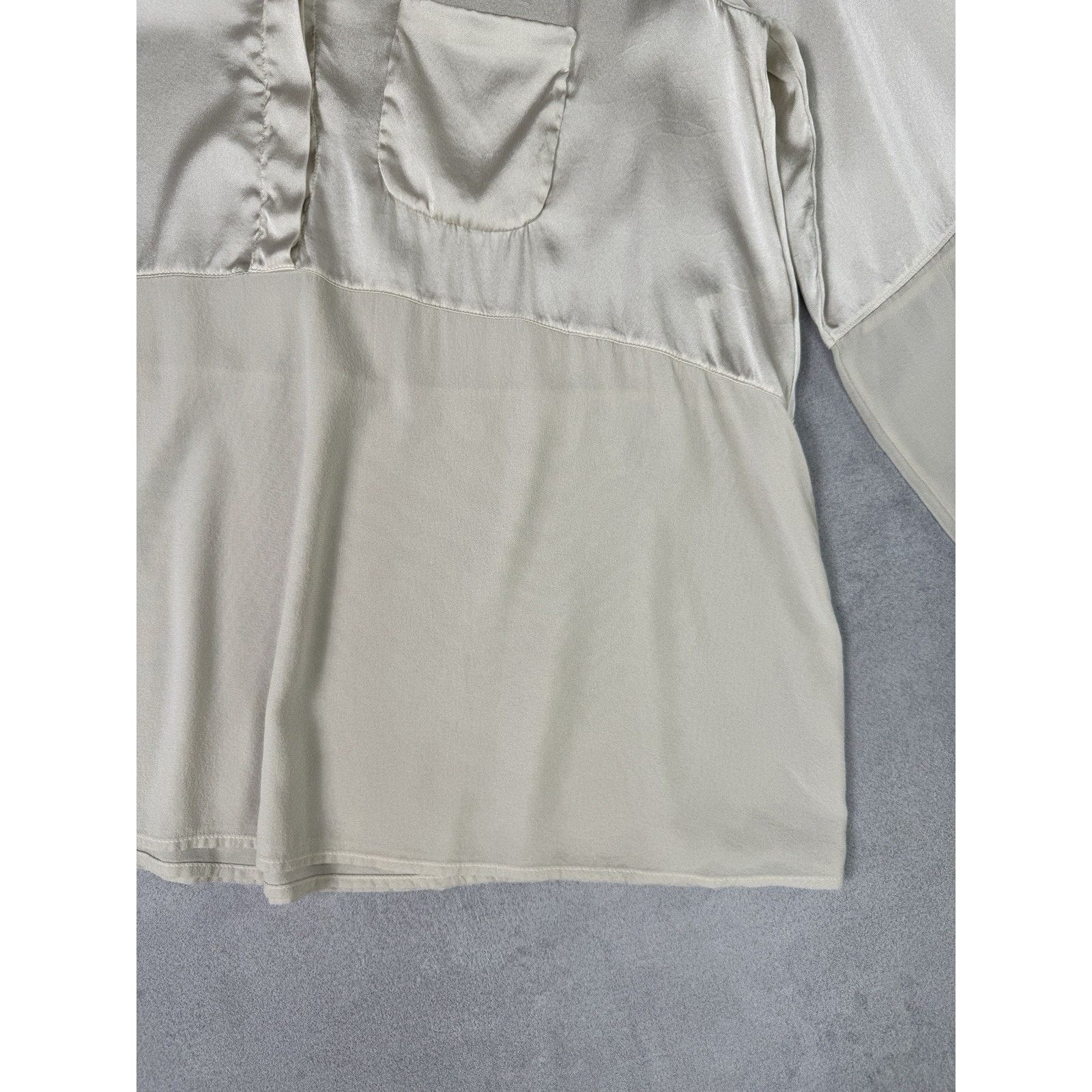 Transit Transit Par Such Beige Silk Super Lightweight Blouse Sz 4 Size S / US 4 / IT 40 - 8 Thumbnail