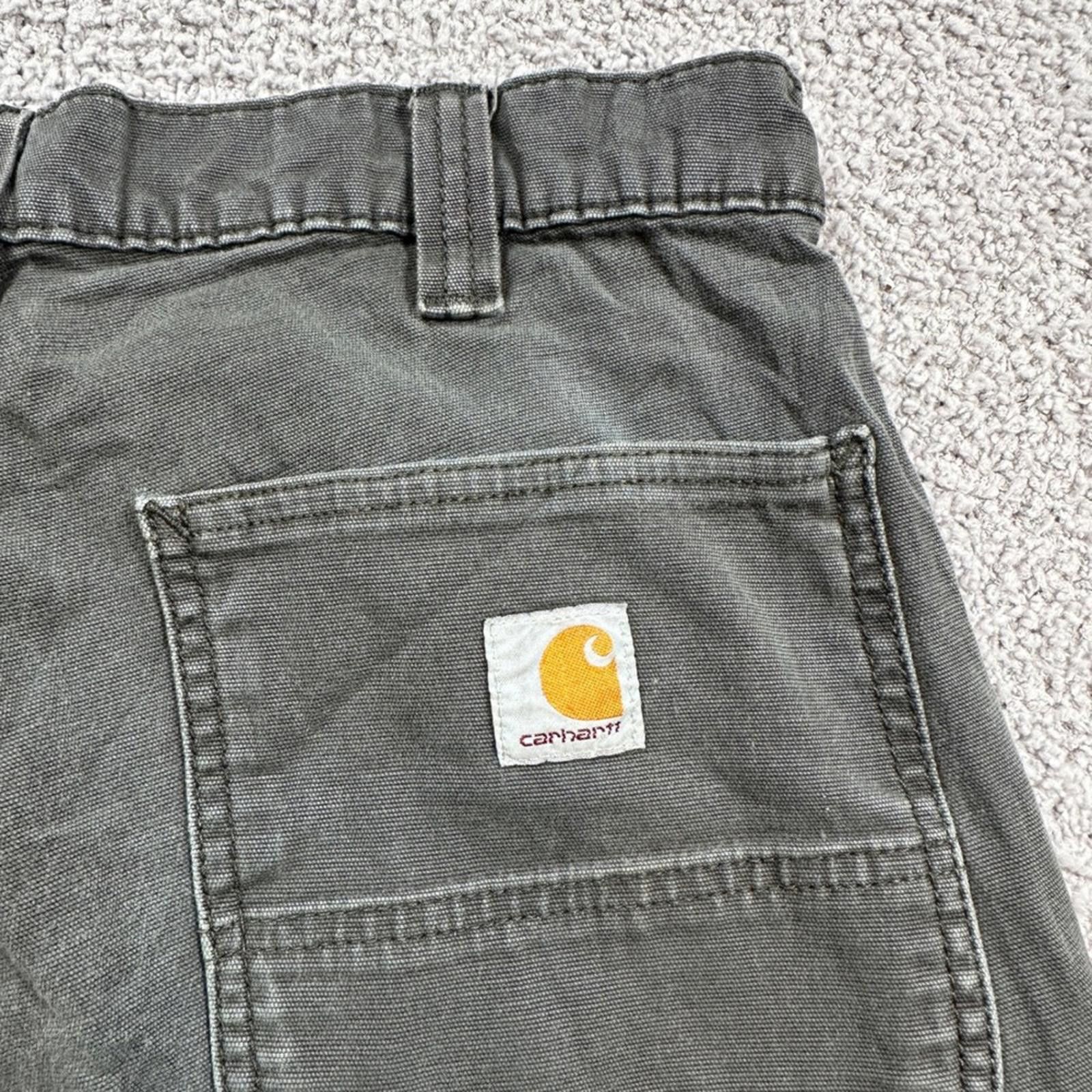 Carhartt Carhartt Relaxed Fit Work Pants Men's 32x32 Gray Canvas Size US 32 / EU 48 - 5 Thumbnail
