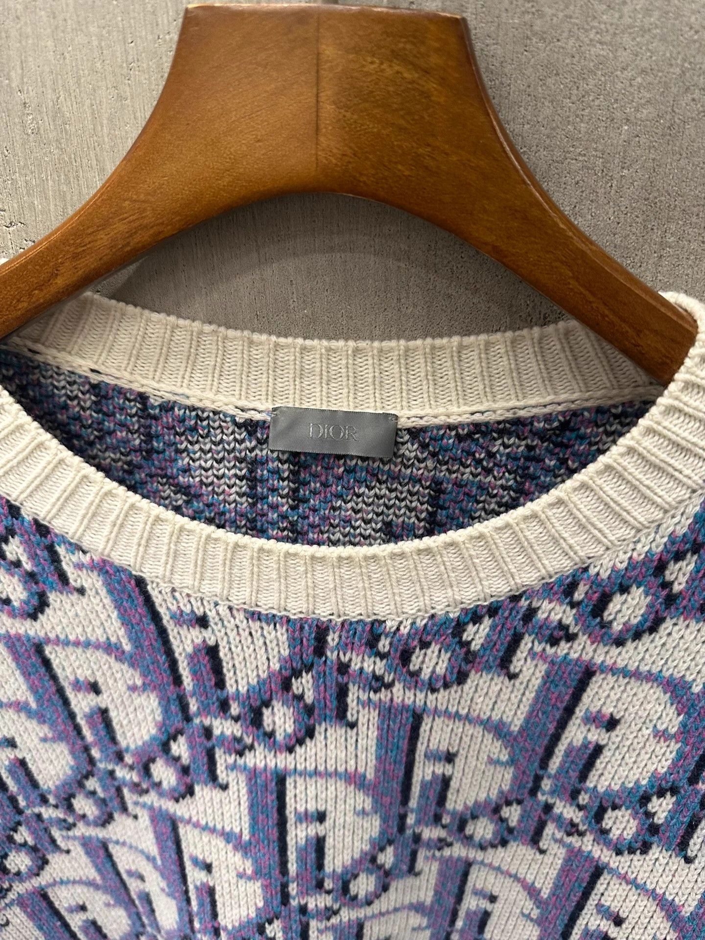 Dior DIOR all-over jacquard embroidered logo sweater XL Size US XL / EU 56 / 4 - 3 Thumbnail