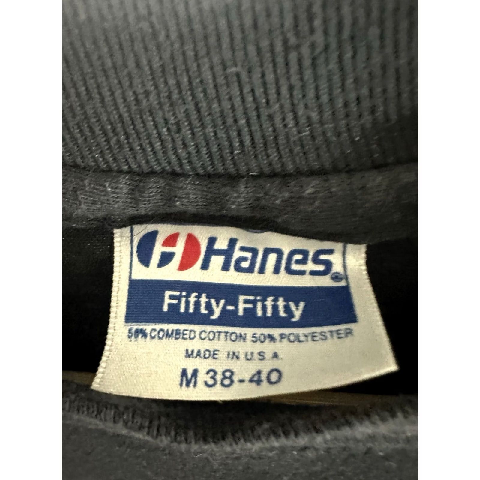Hanes Hanes Black T-Shirt M VTG 80s DOE Last Thing On Terrorist Mind SWAT MP3 Gun Military Energy Power HK H&K AK47 Mens Size US M / EU 48-50 / 2 - 4 Thumbnail