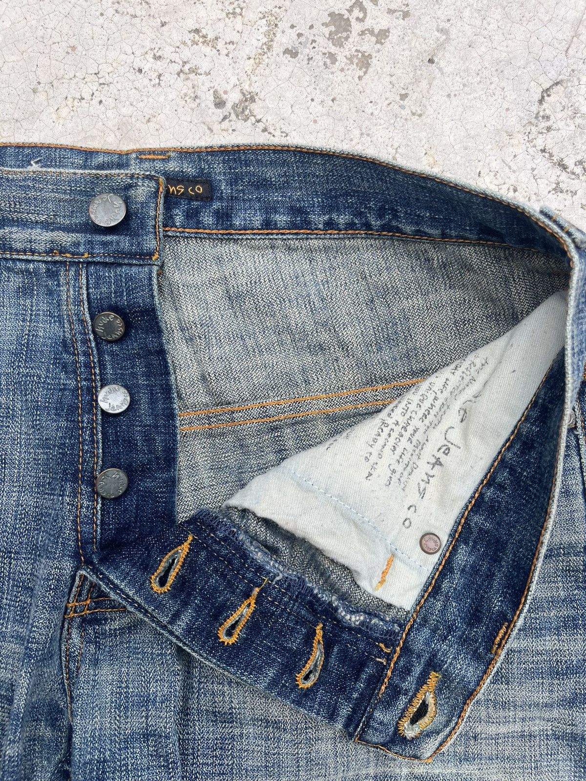 Nudie Jeans Nudie Jeans Co. Even Steven "Heaven Broken Blue" Distressed Size US 32 / EU 48 - 7 Thumbnail