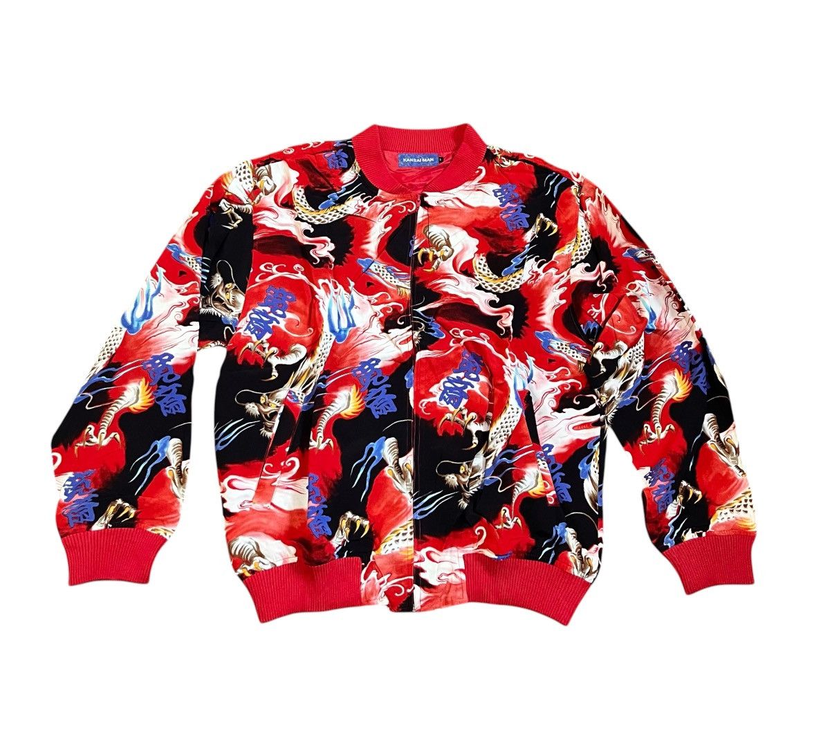 Kansai Yamamoto Vintage kansai yamamoto red dragon bomber jacket Size US L / EU 52-54 / 3 - 1 Thumbnail