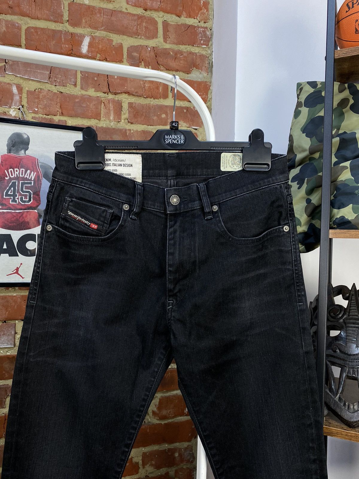 Diesel Diesel D-Strukt Tapered Stretch Black Jeans Size US 30 / EU 46 - 2 Thumbnail
