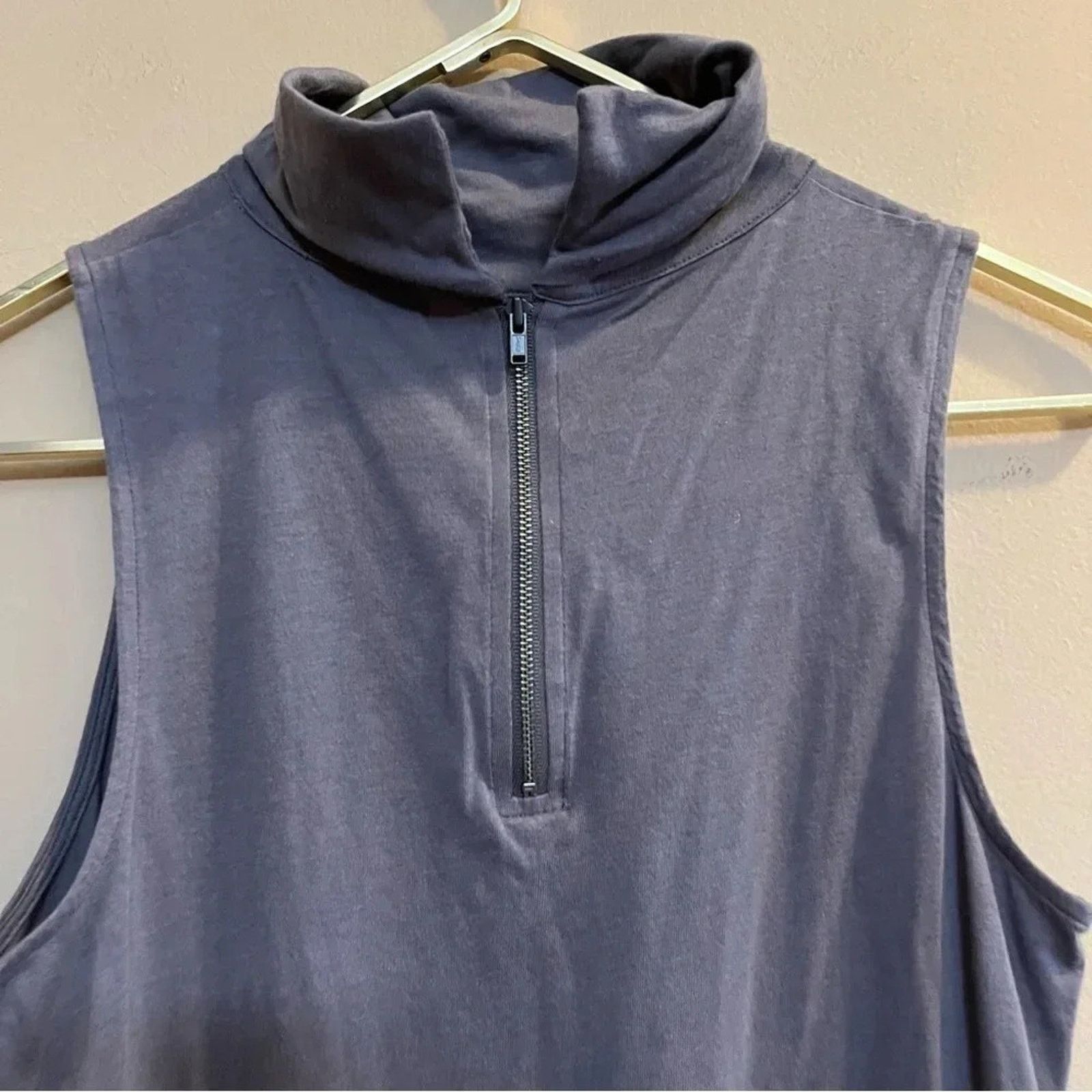 Other Womens Tildon Grey Turtleneck Tank Top sz S Zipper Size S / US 4 / IT 40 - 4 Thumbnail