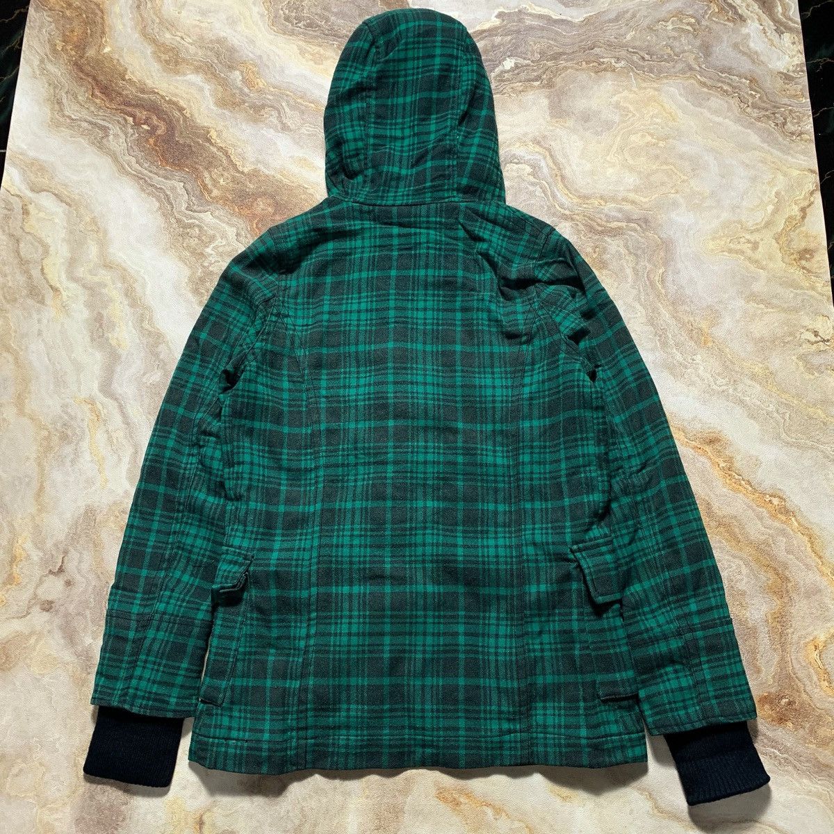 20471120 2000s Ozoc Parka Plaid Bono Ifsix Grunge Lgb Style Jacket Size US M / EU 48-50 / 2 - 14 Thumbnail