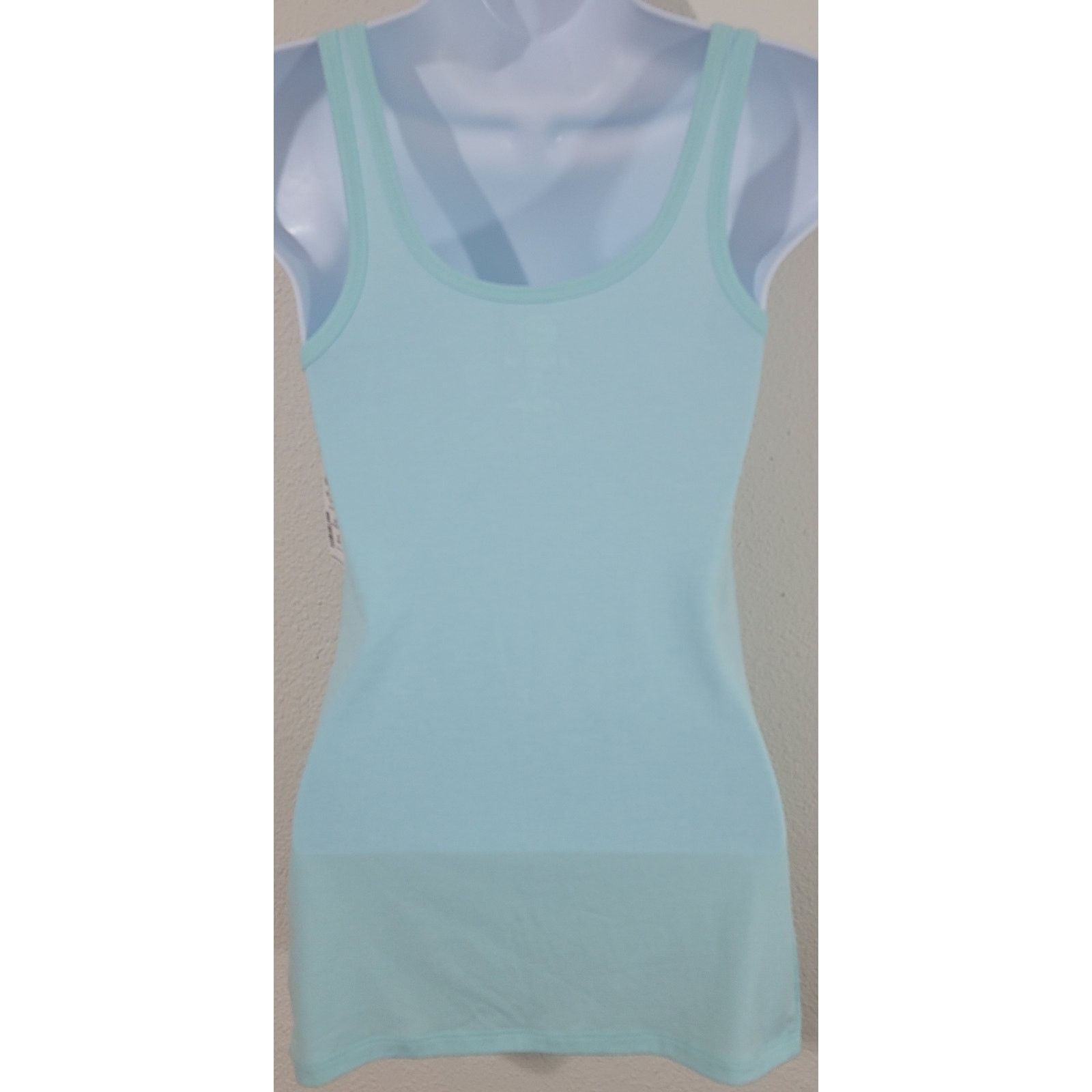 Other SO Teal Marled Scoop Neck So Perfect Tank Top Small NWT Size S / US 4 / IT 40 - 2 Thumbnail