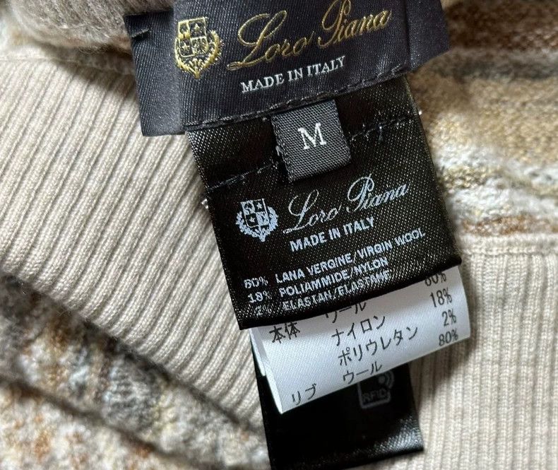 Loro Piana LORO PIANA sizeM Felt island jacquard wool trousers Size 24" / US 00 / IT 34 - 4 Thumbnail