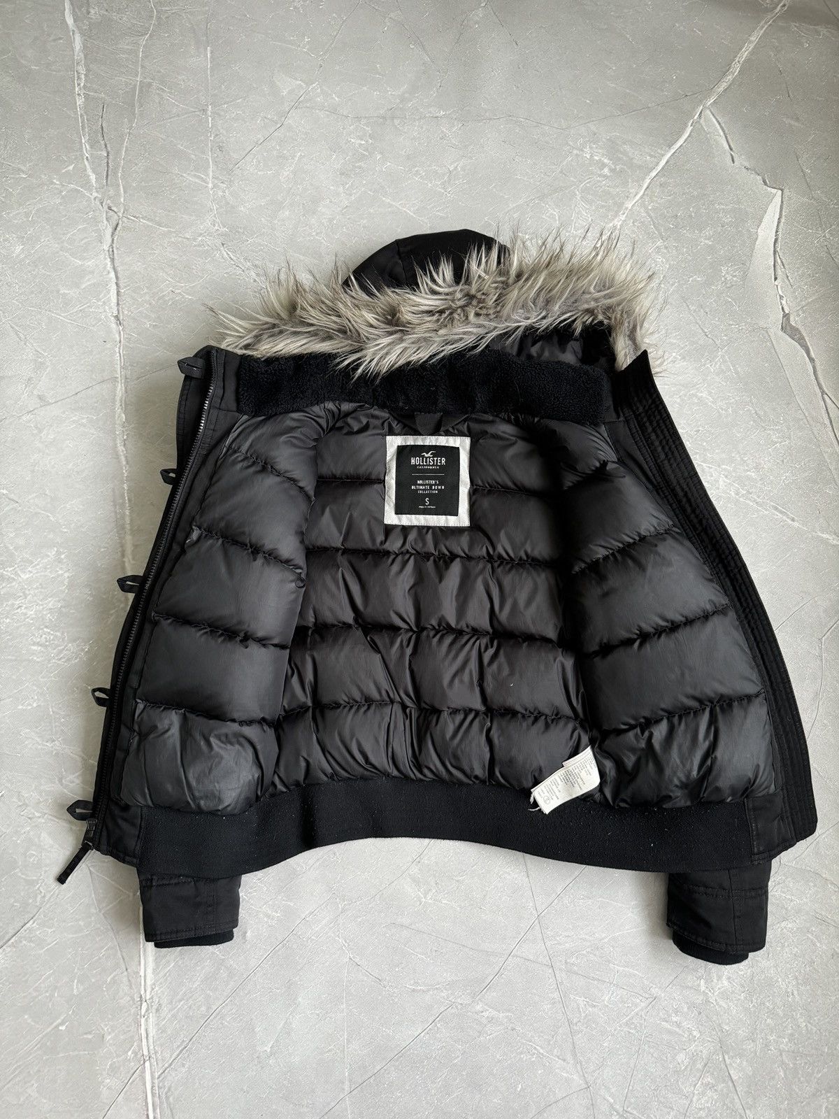 Hollister VTG Hollister Fur Hood Bomber Jacket Ifsixwasnine LGB Style Size S / US 4 / IT 40 - 3 Thumbnail