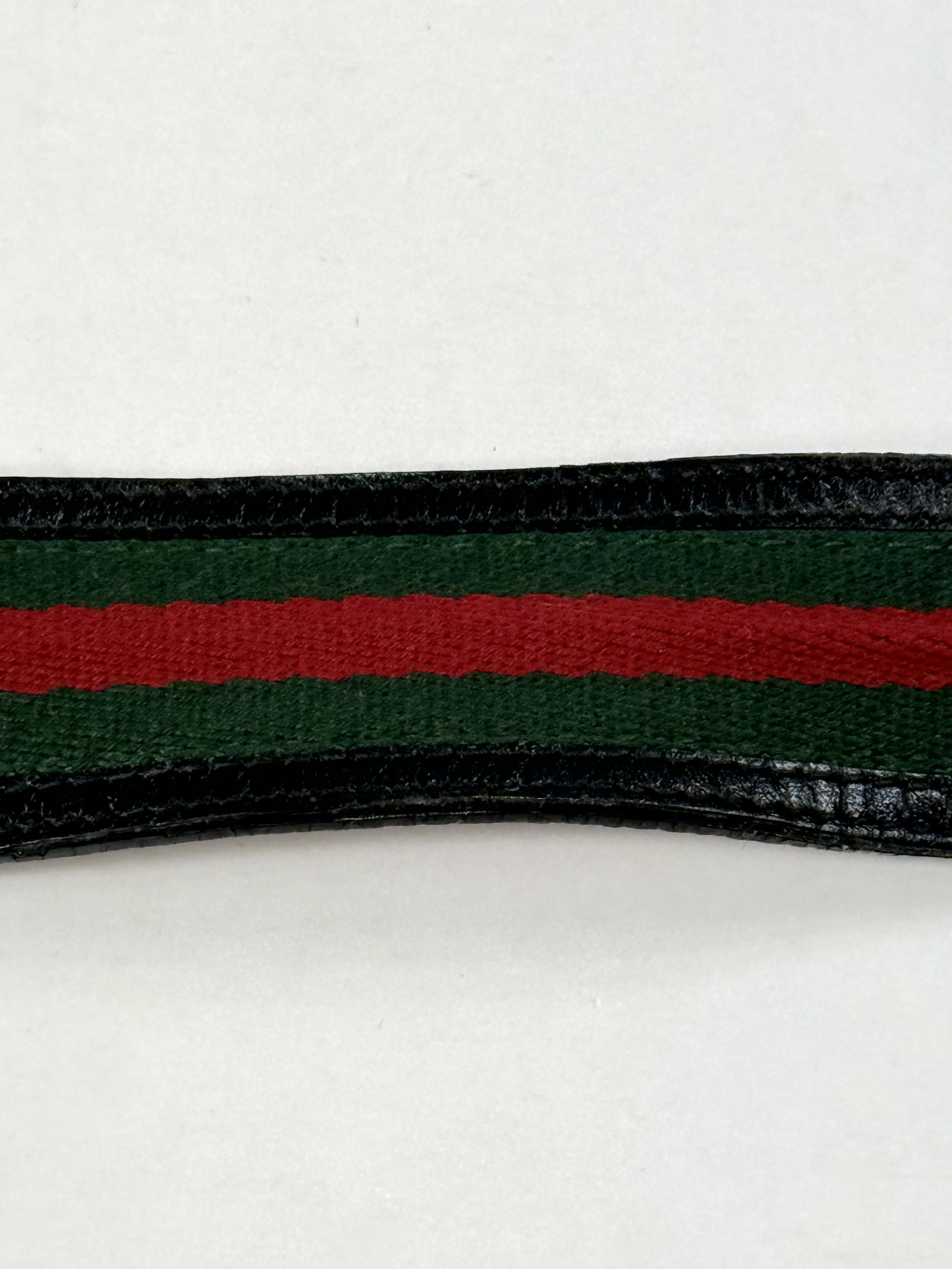 Gucci Gucci Web Green/Red Stripe GG Interlocking Belt Size 95/38 Size ONE SIZE - 7 Thumbnail