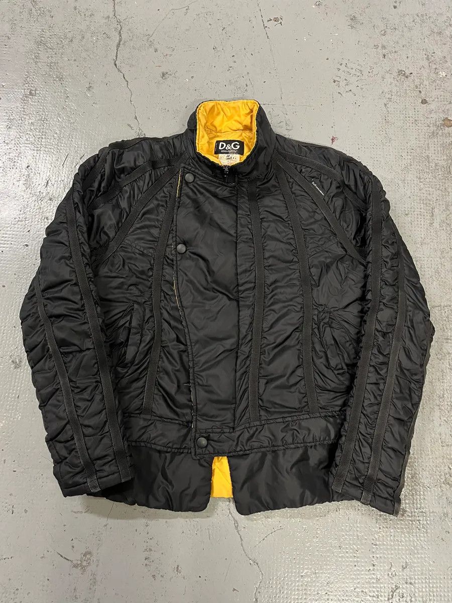 Dolce & Gabbana AW2003 Dolce & Gabbana Astro Black & Yellow Puffer Jacket Size US S / EU 44-46 / 1 - 5 Thumbnail