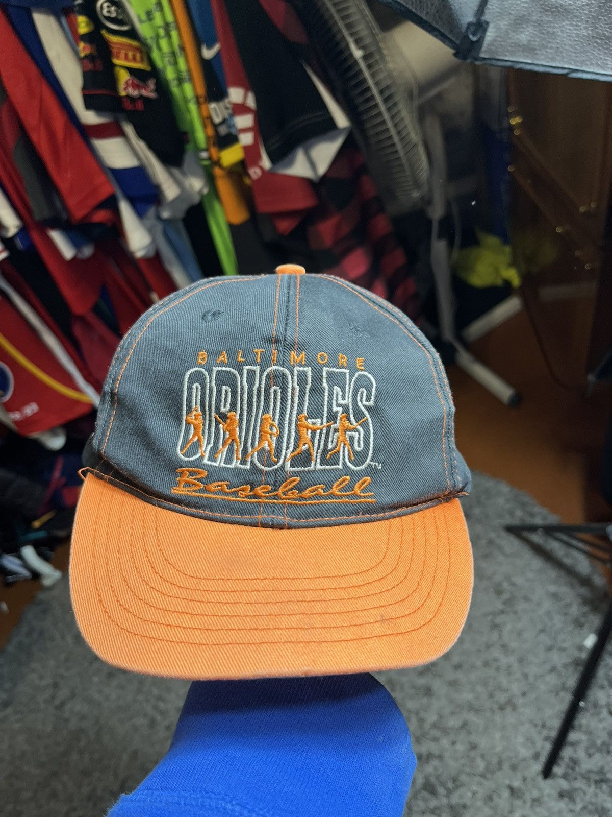 Vintage VINTAGE 1990’s BALTIMORE ORIOLES BASEBALL CAP Size ONE SIZE - 2 Thumbnail