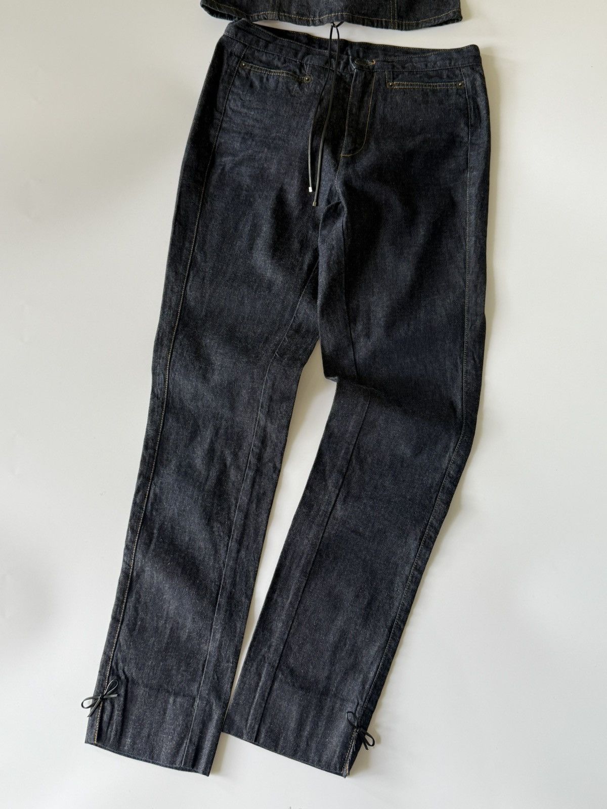 Gucci Gucci by Tom Ford S/S2000 Denim Sleeveless Tank Top & Pants Size XS / US 0-2 / IT 36-38 - 5 Thumbnail