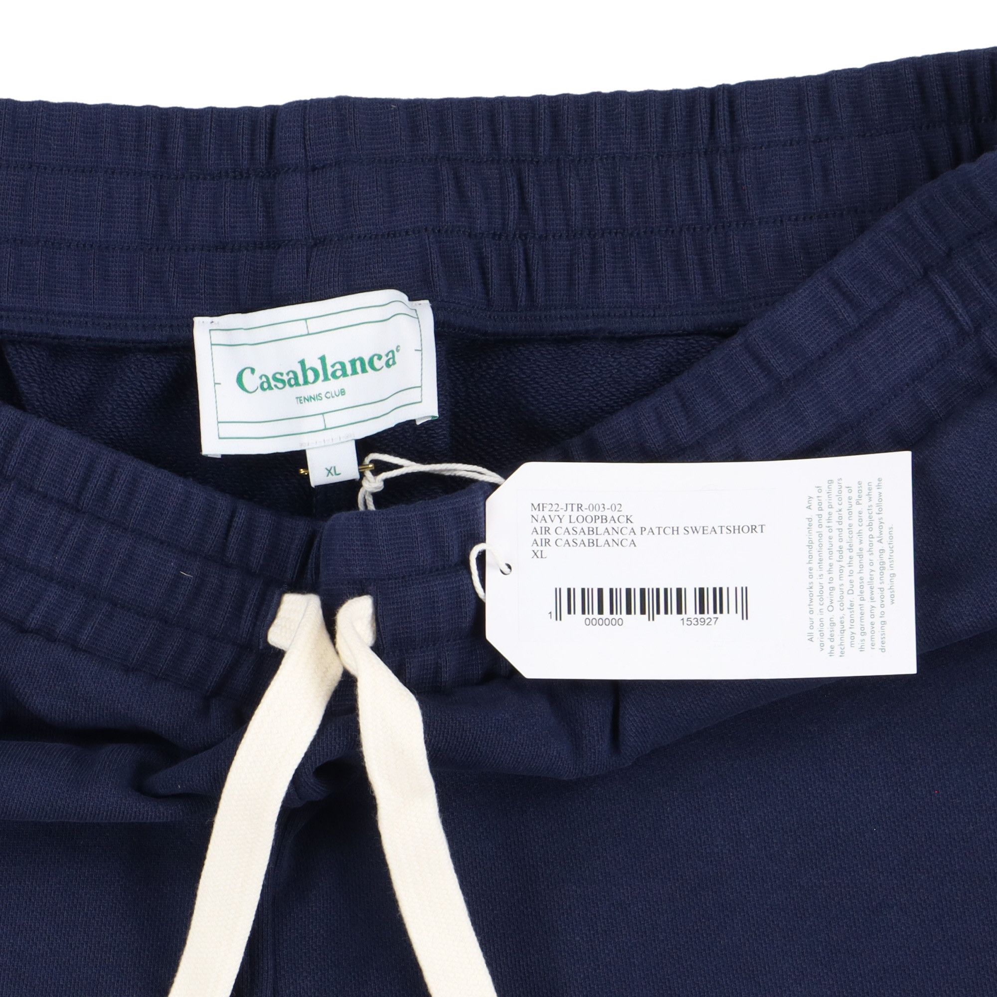 Casablanca Navy Blue Air Logo Patch Sweatshorts Size US 36 / EU 52 - 6 Thumbnail