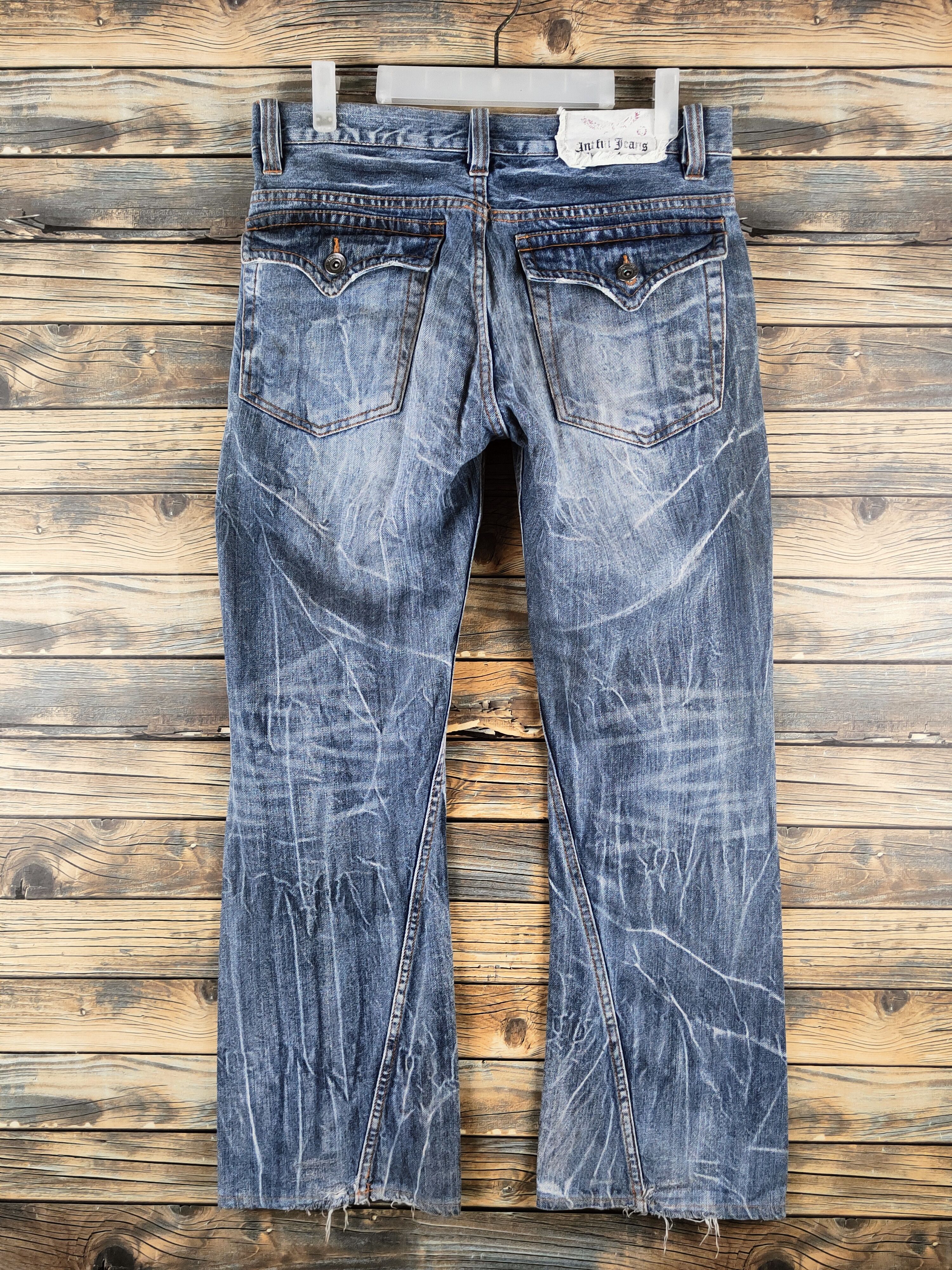 Japanese Brand DL AJ Light Blue Distressed Ripped Jeans #S2890 Size 32" / US 10 / IT 46 - 7 Thumbnail