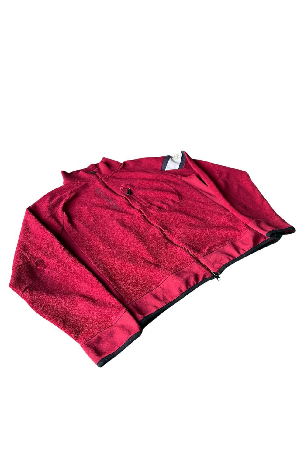 Moncler × Vintage Moncler Vintage Fleece Jacket Zip Red Size XL Size US XL / EU 56 / 4 - 10 Thumbnail