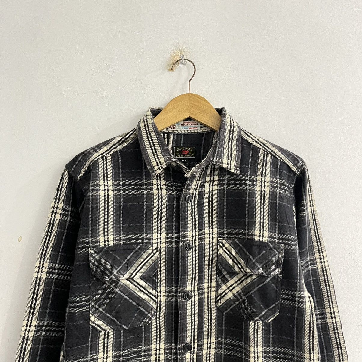Japanese Brand Glove House Urban Garment Heavyweight Flannel Shirt Size US L / EU 52-54 / 3 - 2 Thumbnail