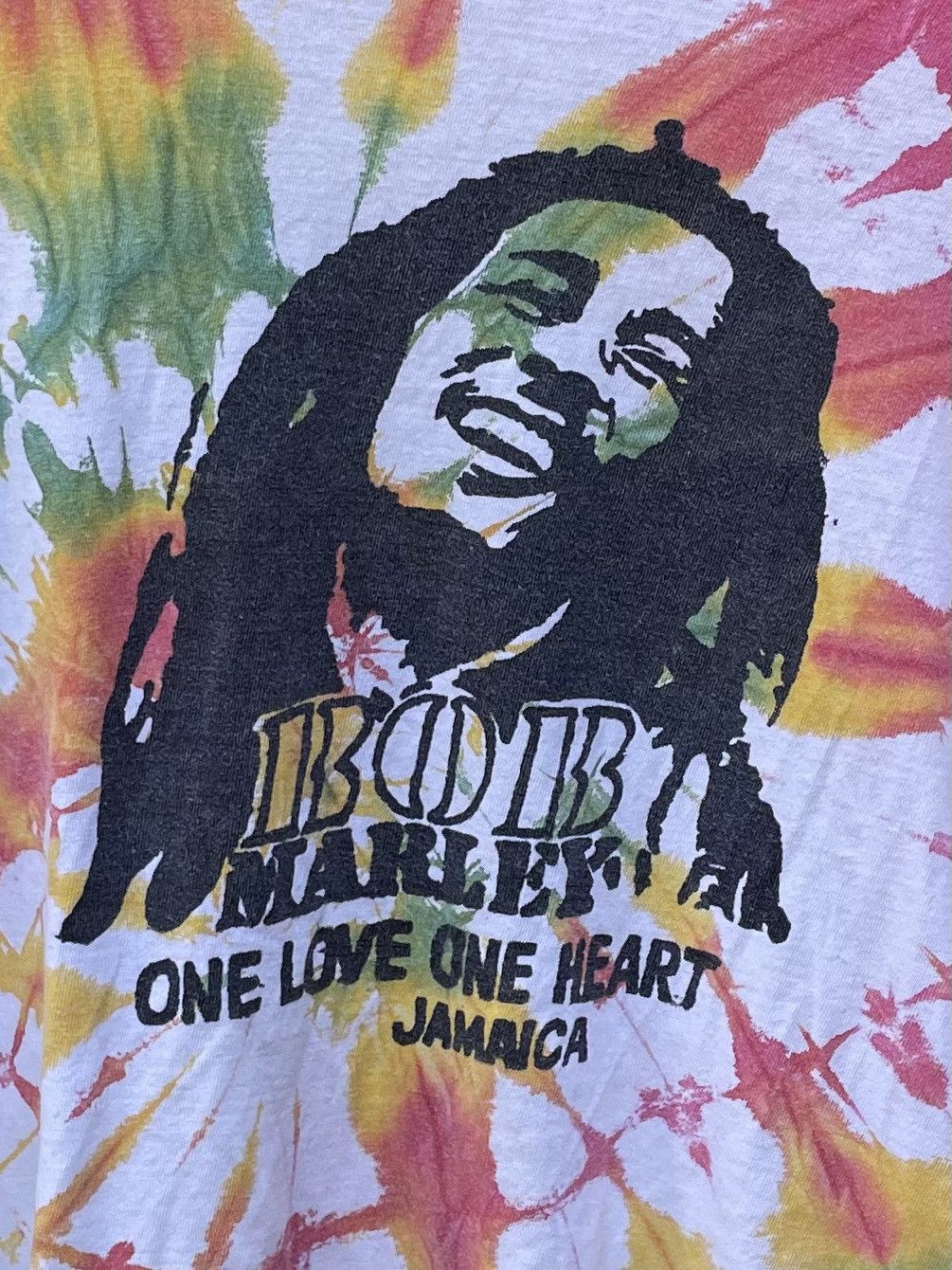 Other Vintage Y2k Bob Marley One Love One Heart Tie Dye T Shirt Size US M / EU 48-50 / 2 - 3 Thumbnail
