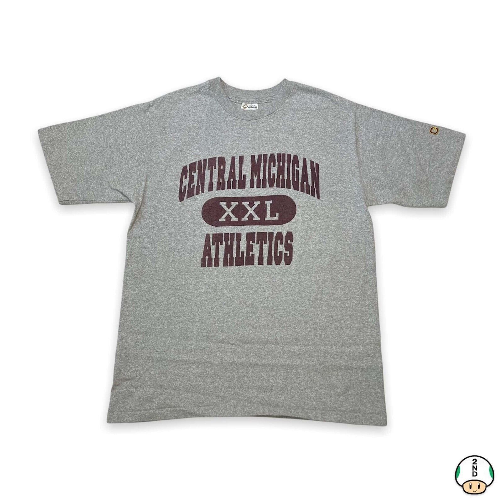Vintage Vintage 90s Central Michigan University T Shirt Graphic Tee Size US L / EU 52-54 / 3 - 1 Thumbnail