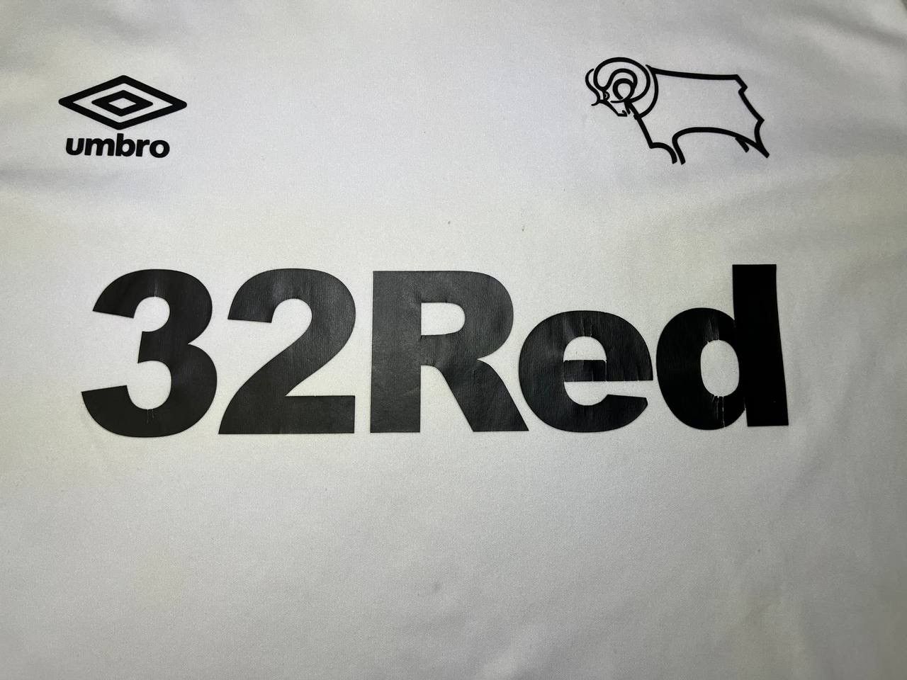 Umbro Umbro Derby County FC soccer jersey tee Size US XXL / EU 58 / 5 - 3 Thumbnail