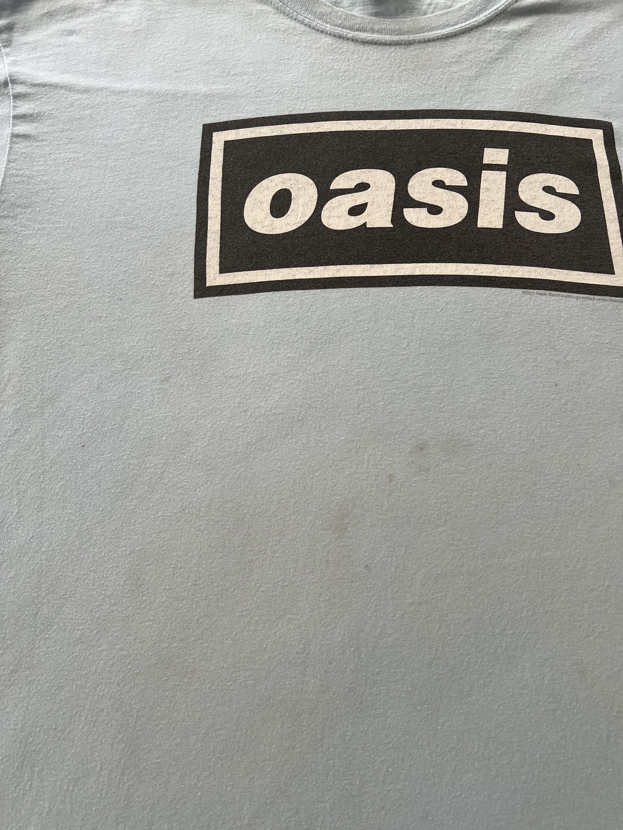 Band Tees Vintage 2021 Oasis Britpop Blue T-shirt Size US XL / EU 56 / 4 - 6 Thumbnail