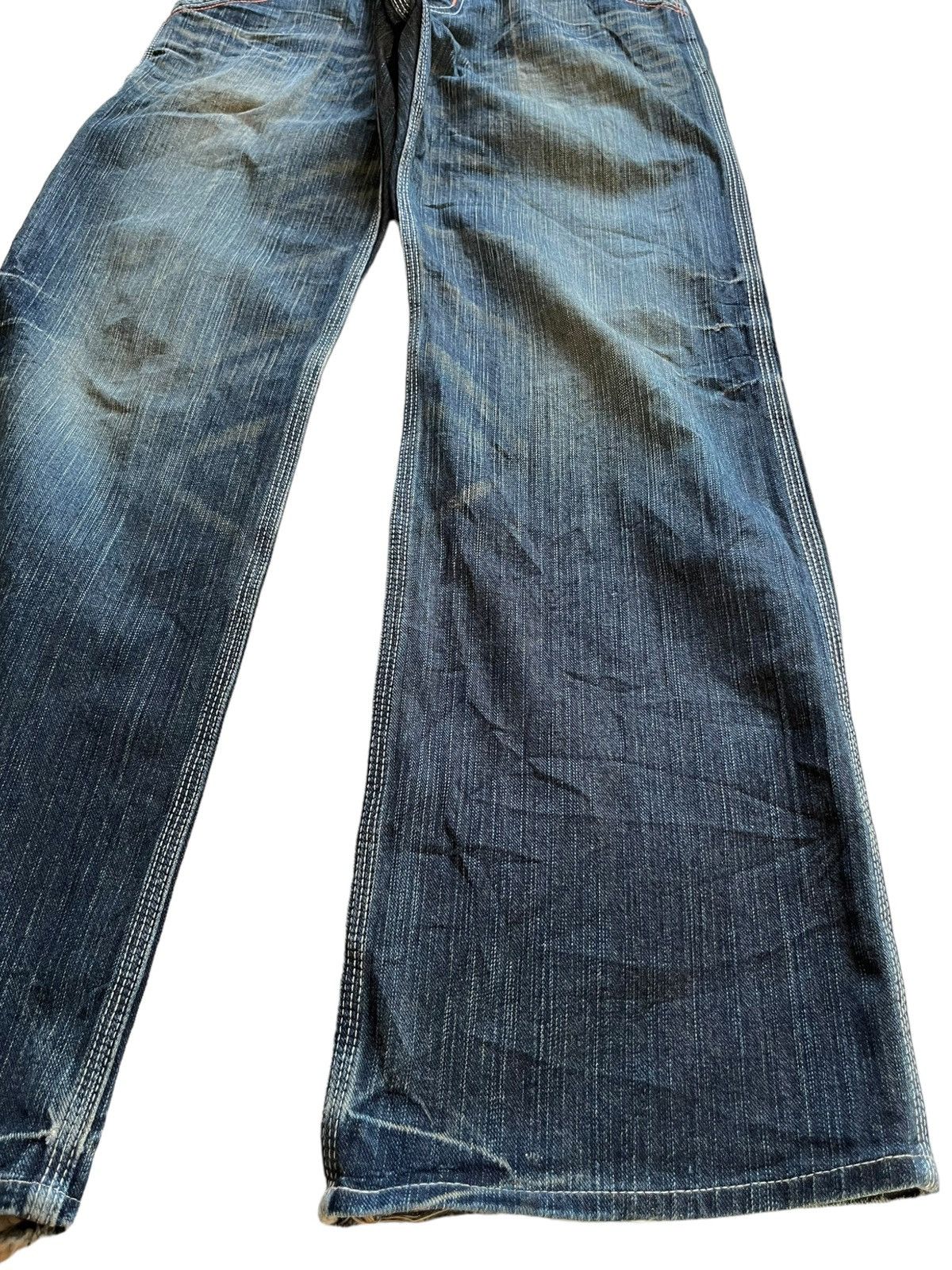 Edwin Vintage Edwin Buckle Back Carpenter Mud Wash Baggy Jeans Size US 31 - 6 Thumbnail