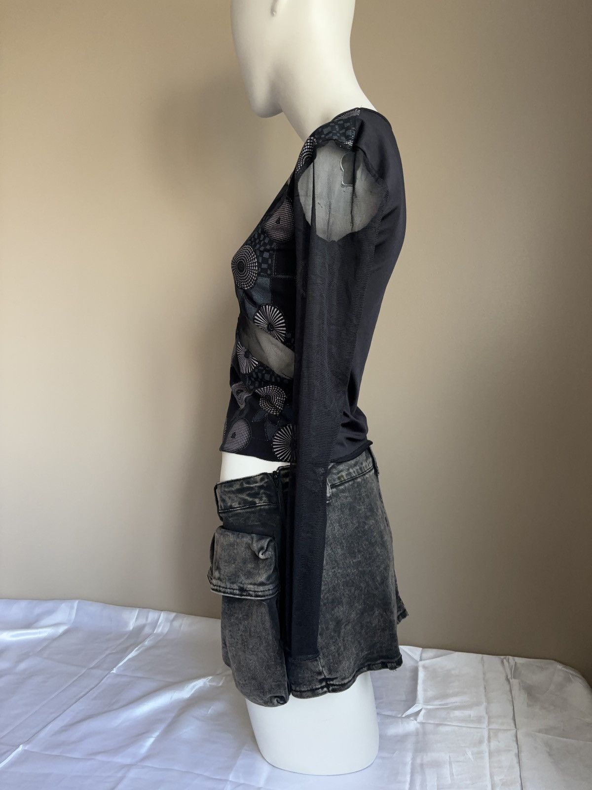 Japanese Brand × Vintage Mesh vintage printed long sleeve top Size M / US 6-8 / IT 42-44 - 6 Thumbnail