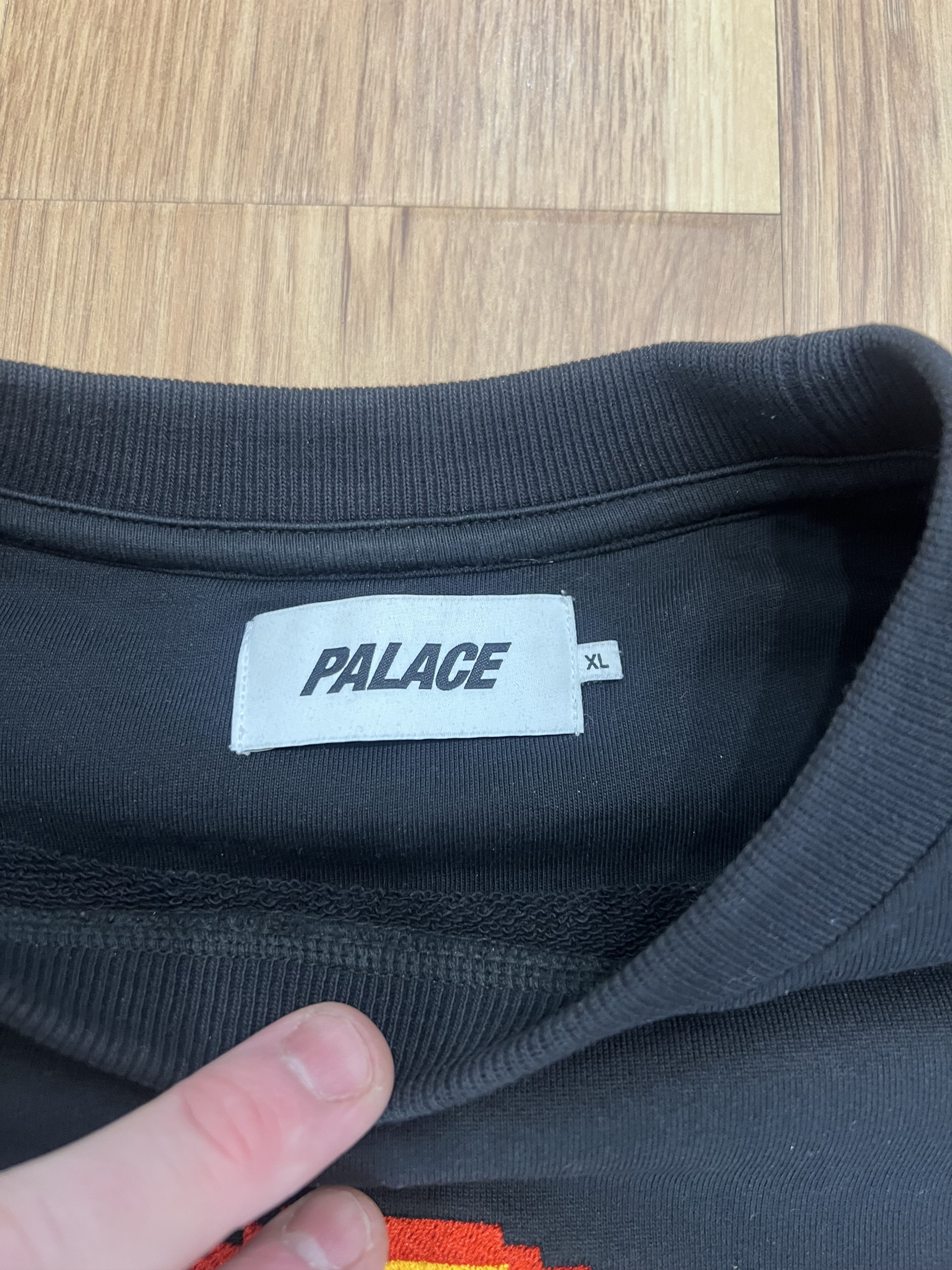 Palace Palace - Mixed Media Bitmap Crewneck Sweatshirt Size US XL / EU 56 / 4 - 6 Thumbnail