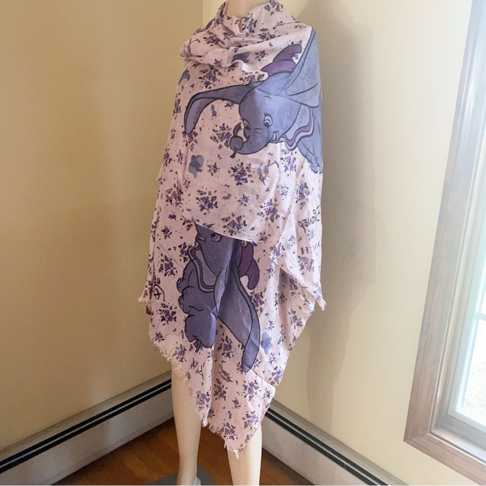 Coach COACH DISNEY DUMBO FLORAL PRINT OBLONG SCARF Size ONE SIZE - 7 Thumbnail
