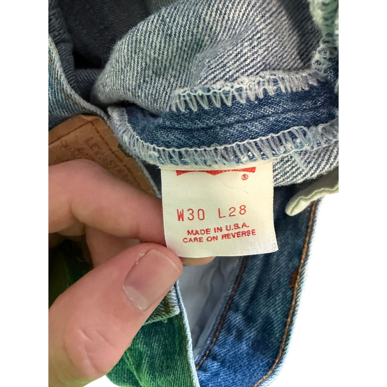 Levi's Vintage Levi’s 501 Jeans USA Made 30x28 Button Fly Red Tab Size US 30 / EU 46 - 8 Thumbnail