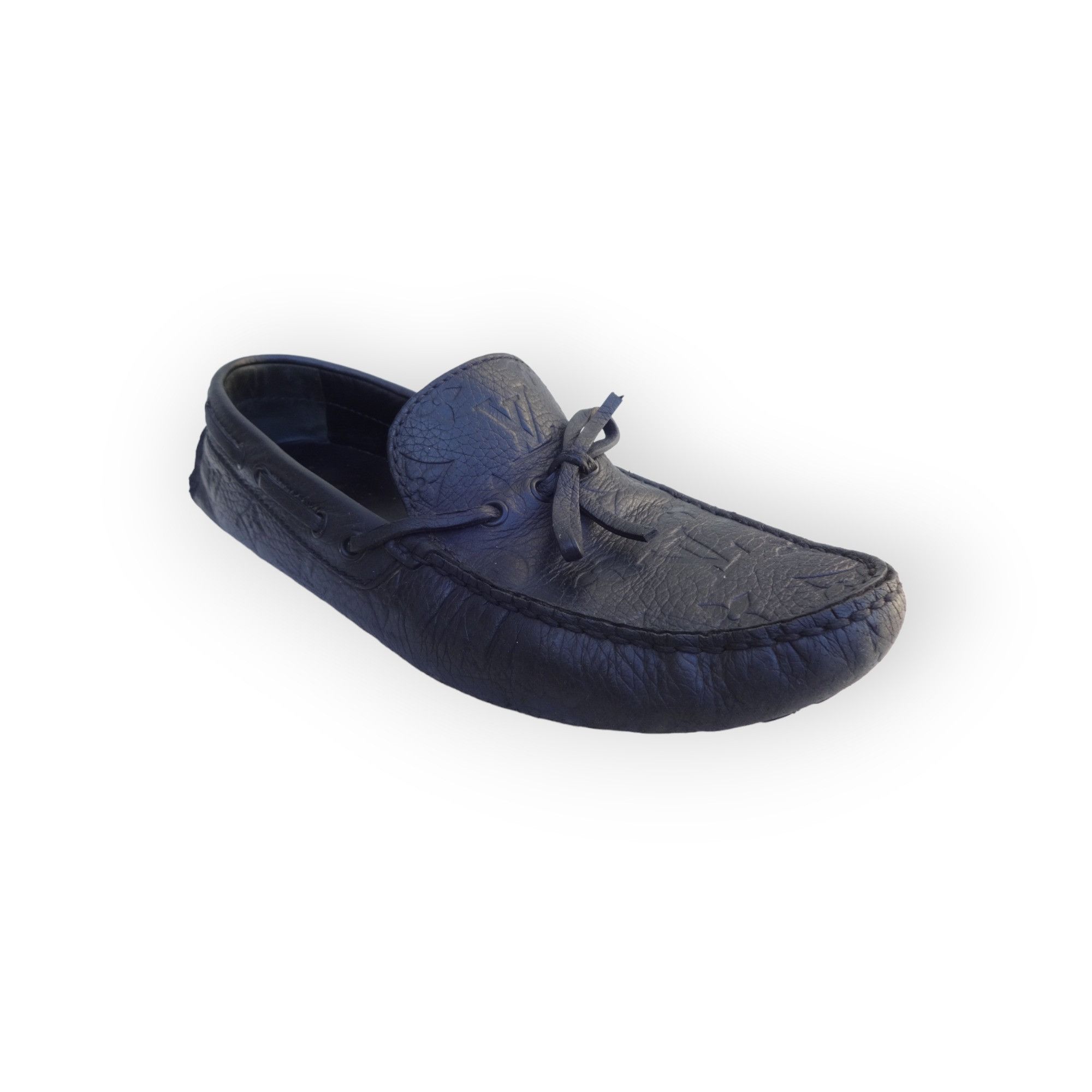 Louis Vuitton Shoes Arizona Moccasins Black Monogram Leather