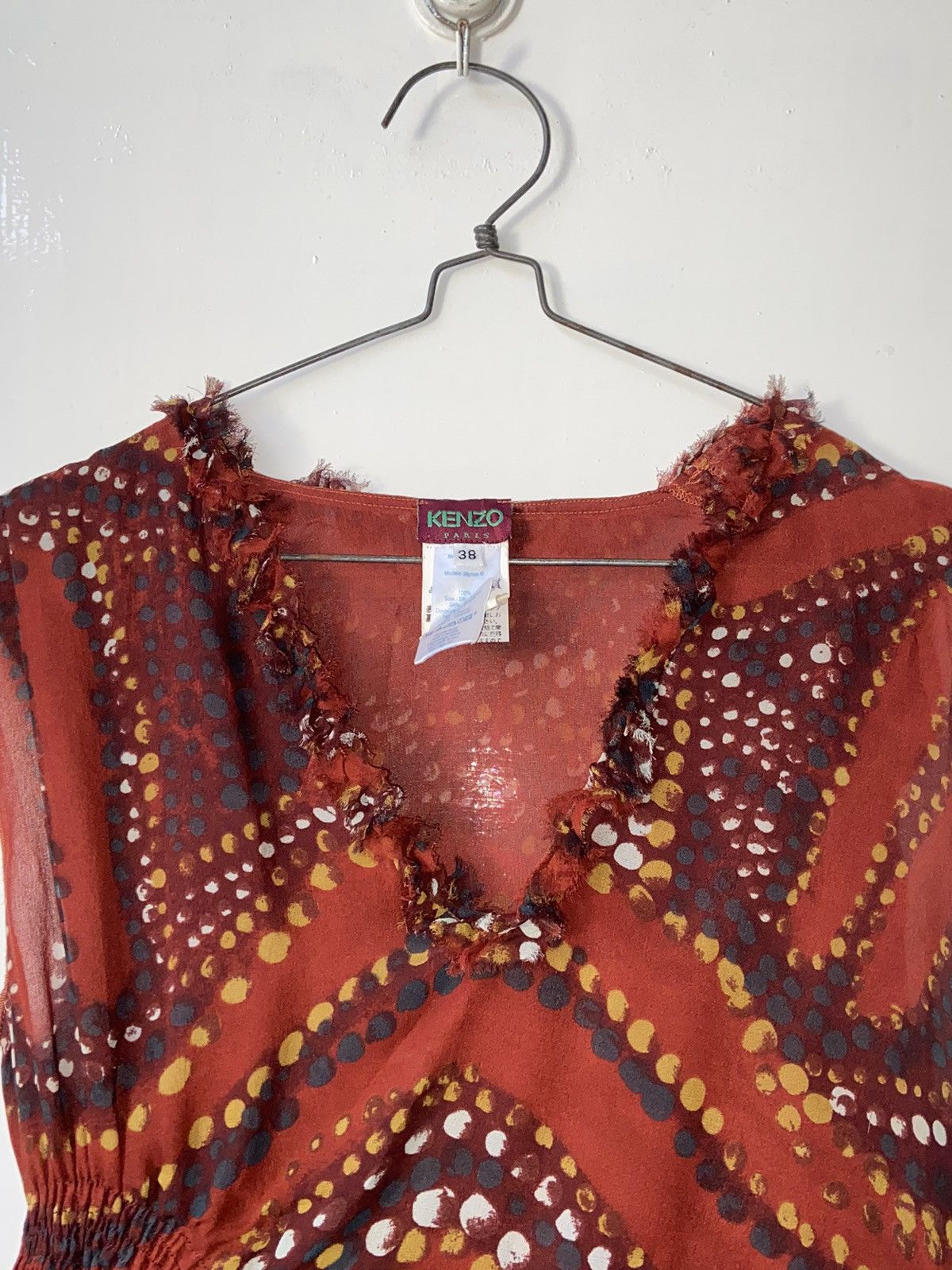 Kenzo KENZO PARIS Patterned Midi Dress Size XS / US 0-2 / IT 36-38 - 9 Thumbnail