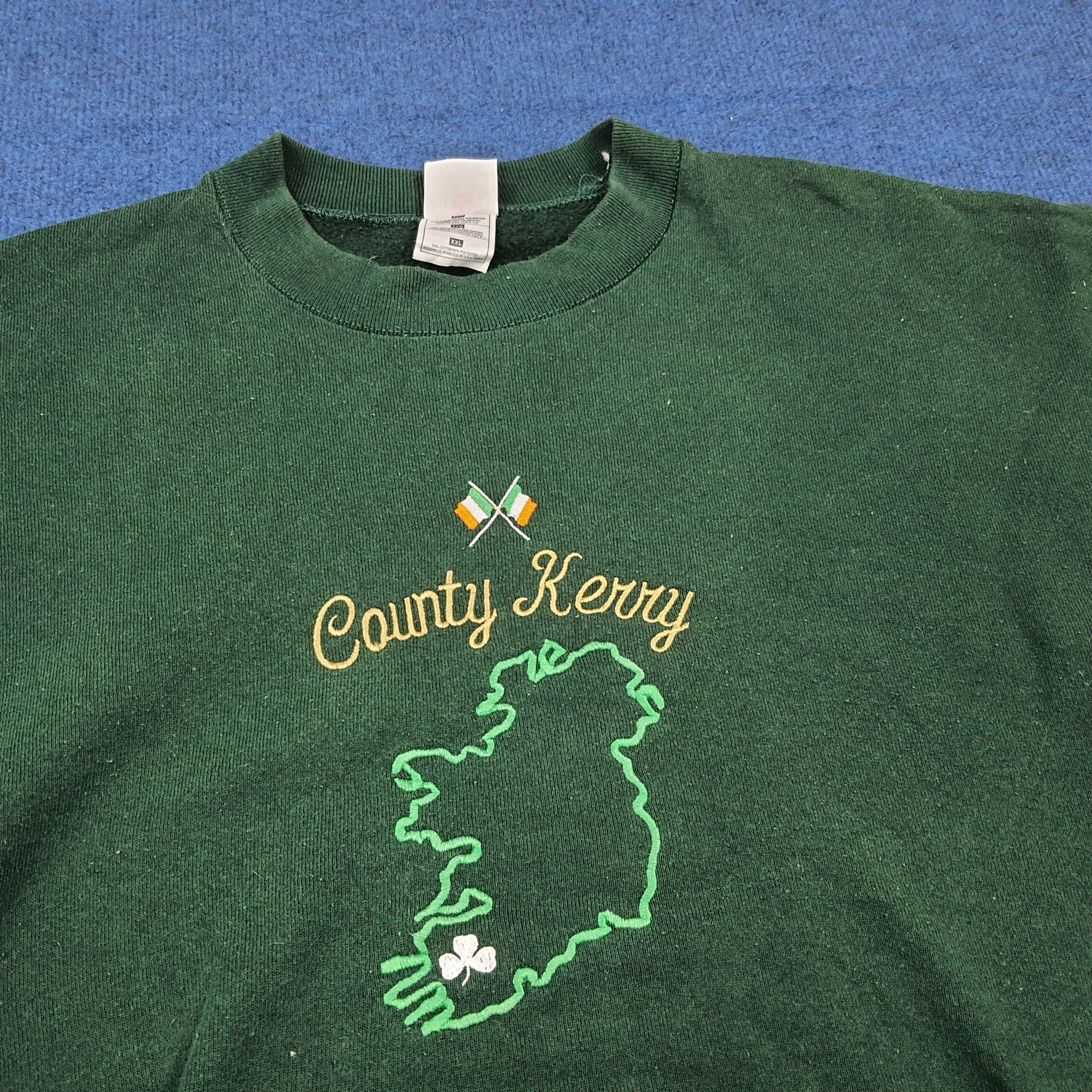 Fruit Of The Loom Vintage County Kerry Ireland Heritage Sweatshirt C290N36 Size US XXL / EU 58 / 5 - 2 Thumbnail