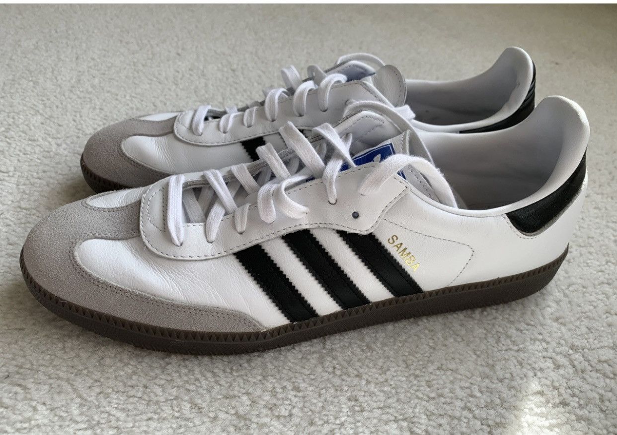 Adidas Adidas Samba leather low sneakers Size US 13 / EU 46 - 3 Thumbnail