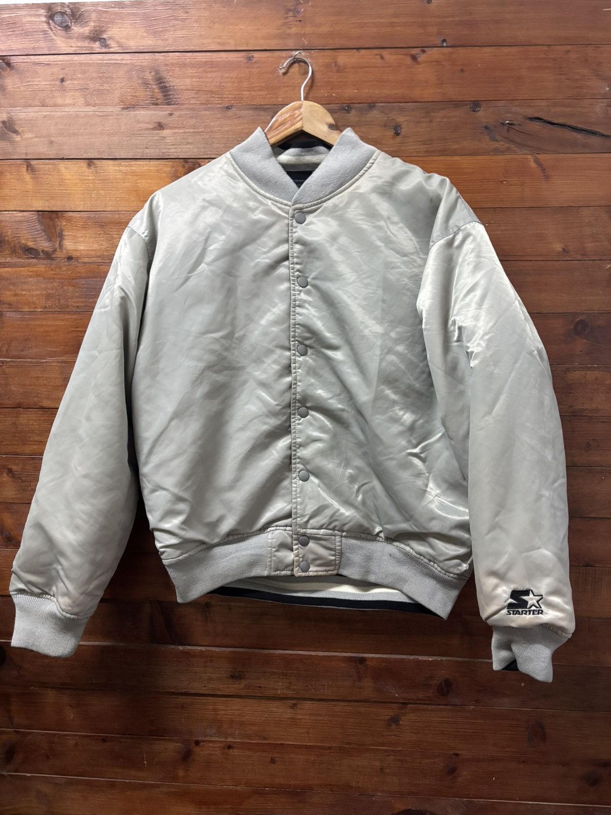 NHL Vintage 90s stater los angeles king reversible satin jacket Size US L / EU 52-54 / 3 - 6 Thumbnail