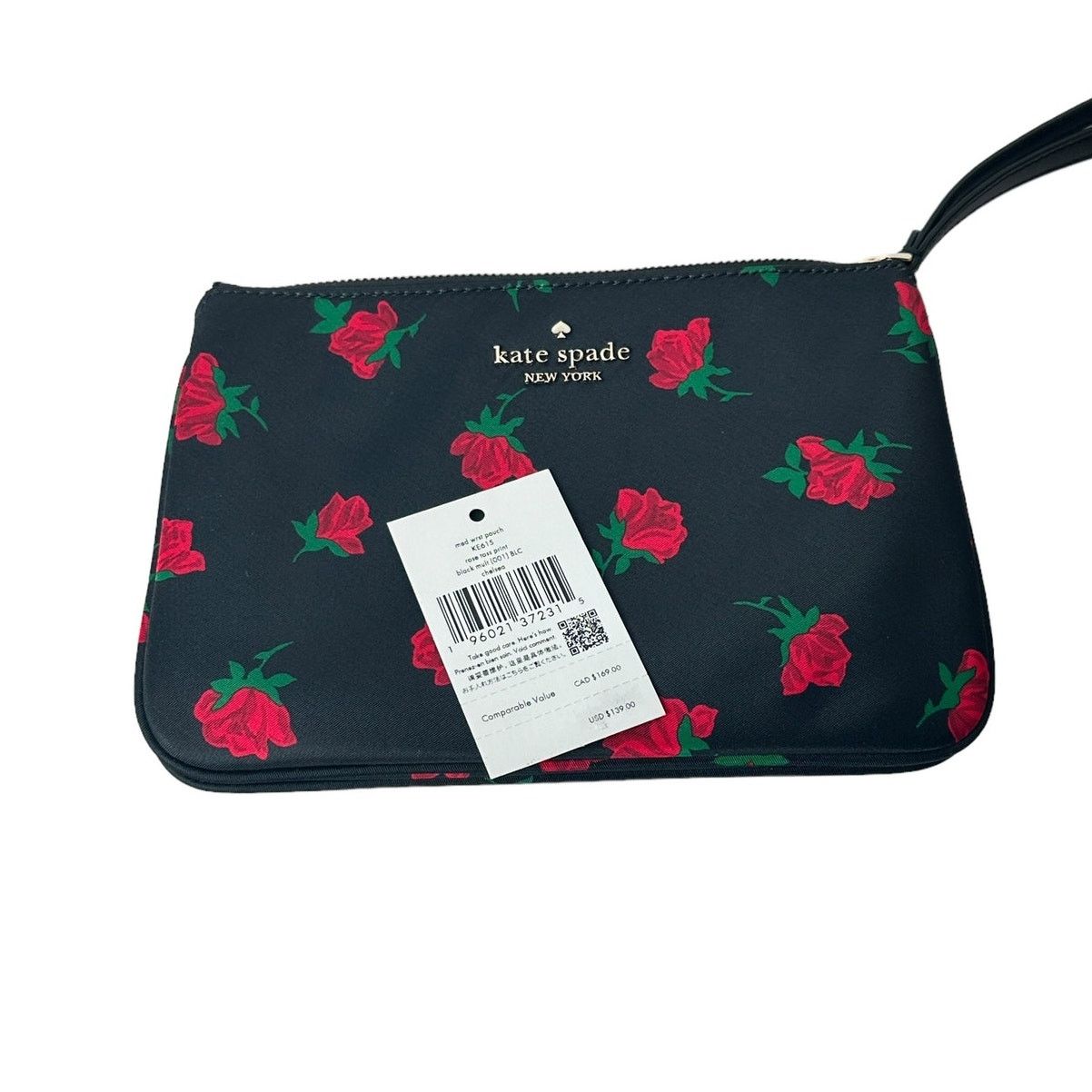 Kate Spade Kate Spade Chelsea Rose Toss Medium Nylon Wristlet Pouch Size ONE SIZE - 8 Thumbnail