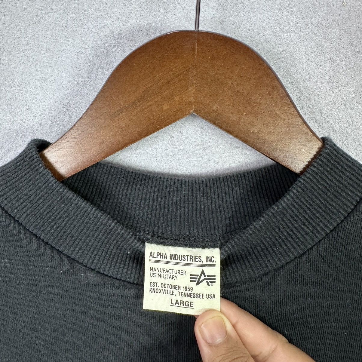 Alpha Industries Alpha Industries Black Crewneck Sweatshirt Size US L / EU 52-54 / 3 - 4 Thumbnail