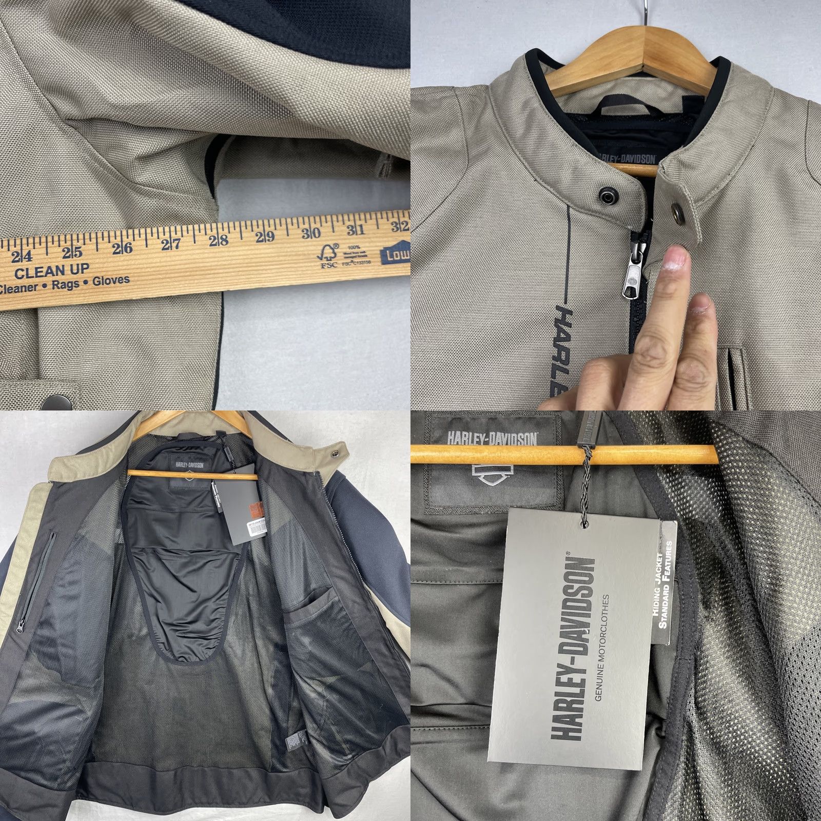 Harley Davidson Harley-Davidson Jacket Mens 3XL Brown Black Piledriver 2.0 Snap Tab Riding Zip Shirt Size US XXL / EU 58 / 5 - 8 Thumbnail