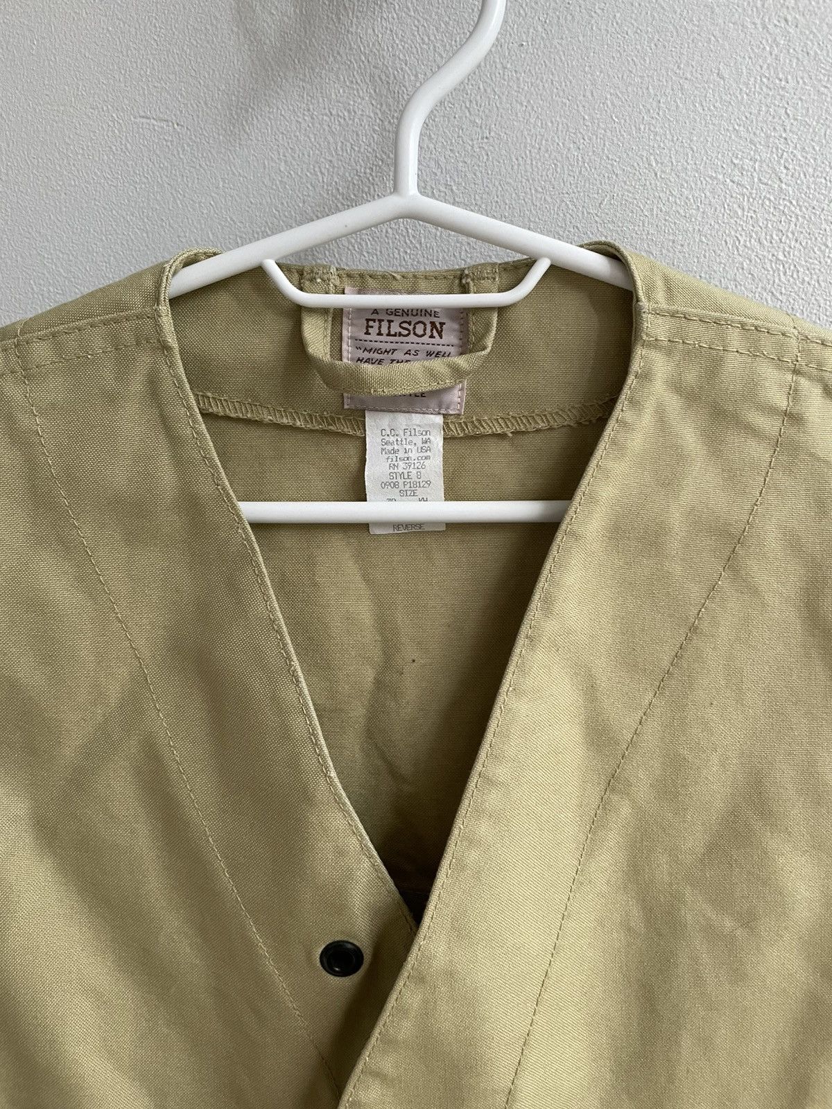 Filson Filson Vintage Tin Cloth Cruiser Work Jacket Vest Made USA Size US M / EU 48-50 / 2 - 3 Thumbnail