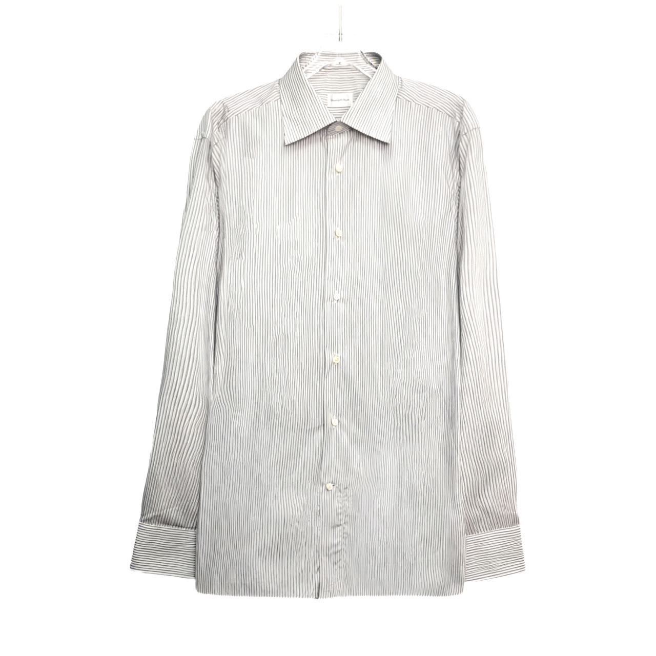 Z Zegna Zegna Striped Button Long Sleeve Shirt K26WX Size US M / EU 48-50 / 2 - 1 Thumbnail