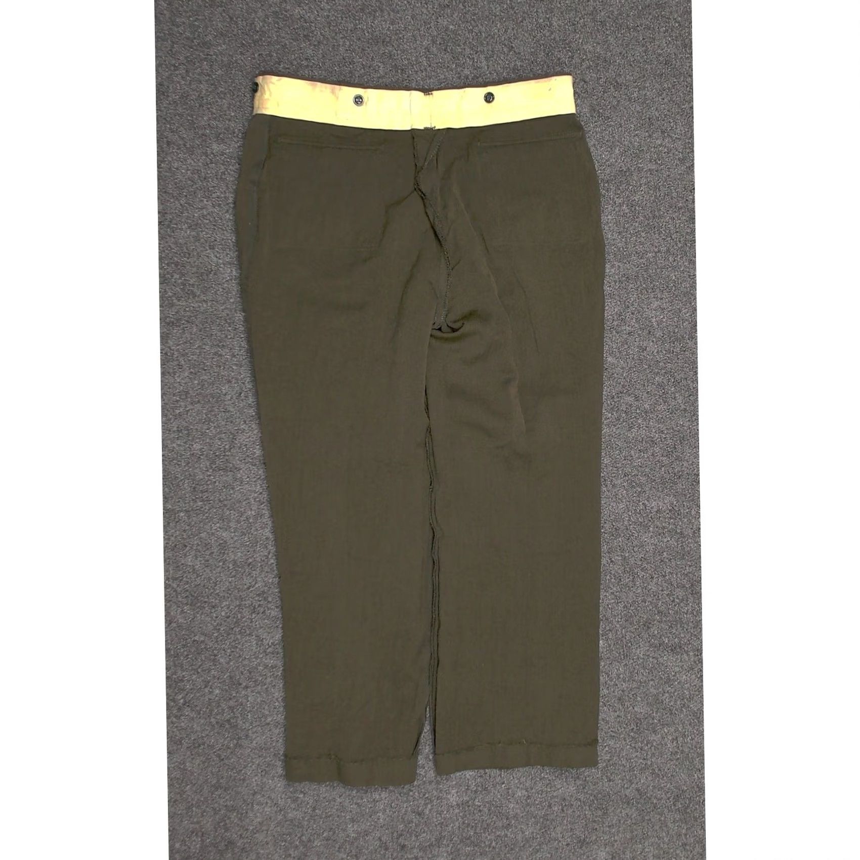 Vintage VINTAGE Cabela's Hunter Green Heavy Twill Hunting Work Pants Men 38x30 Green 8 Pockets 80s Rugged Heritage Workwear USA Pants Mens Adjustable Hem Size US 38 / EU 54 - 6 Thumbnail