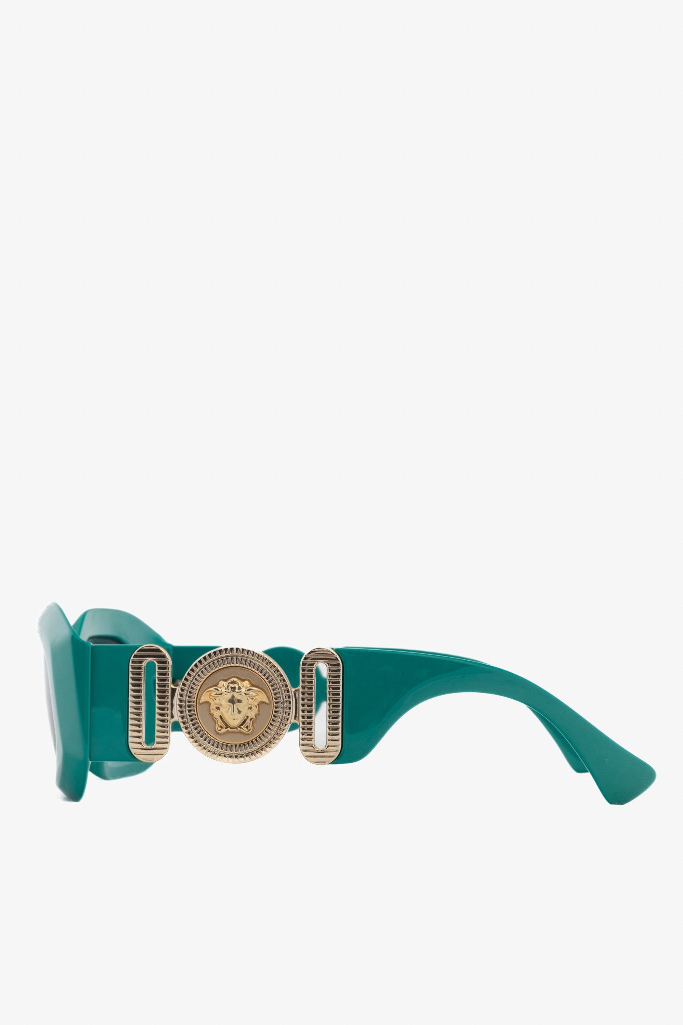 Versace Versace VE4425U Green Medusa-Logo Rectangular Sunglasses Size ONE SIZE - 4 Thumbnail
