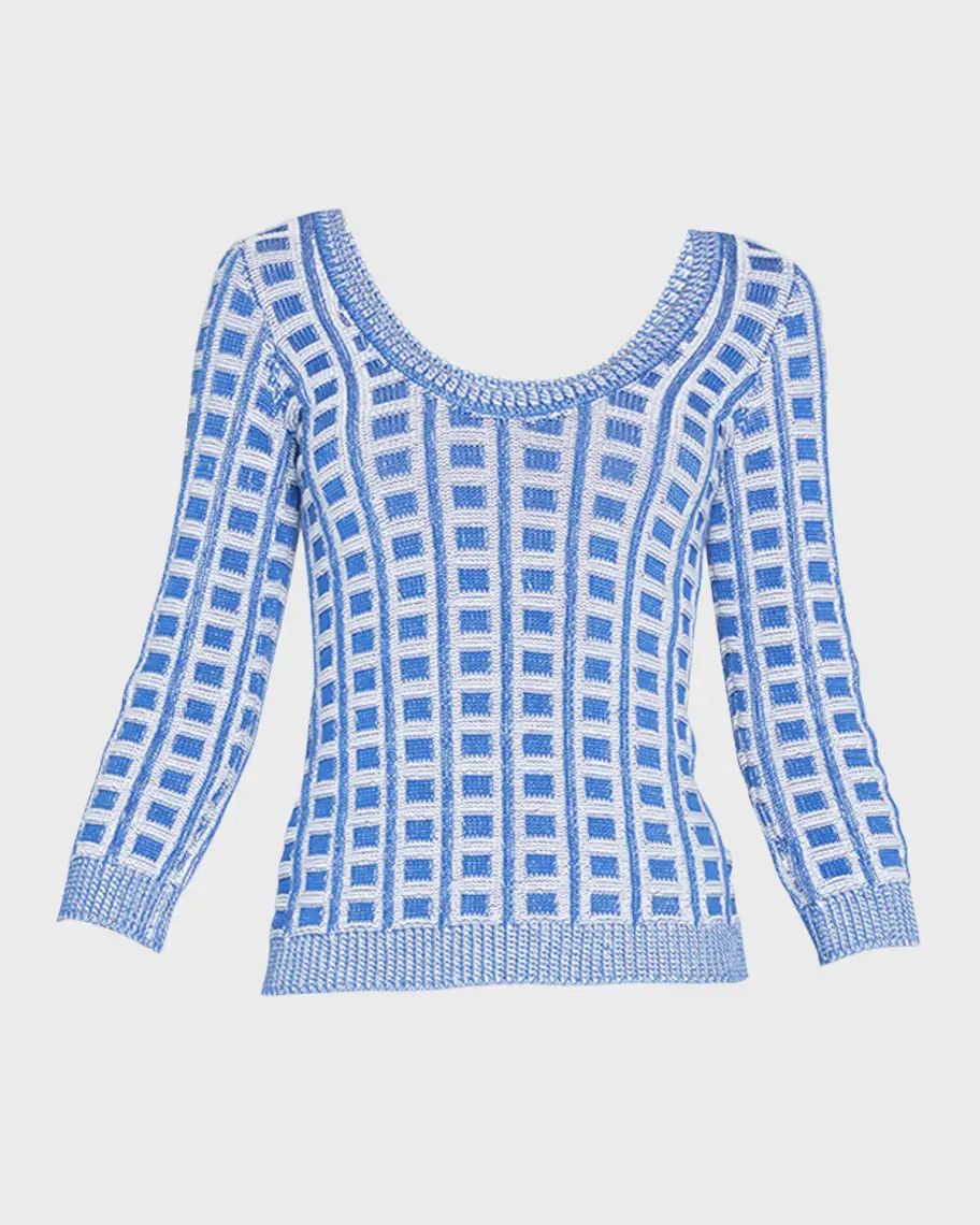 Marithe + Francois Girbaud o1srvl11e0624 Crewneck in Blue Size XS / US 0-2 / IT 36-38 - 1 Thumbnail