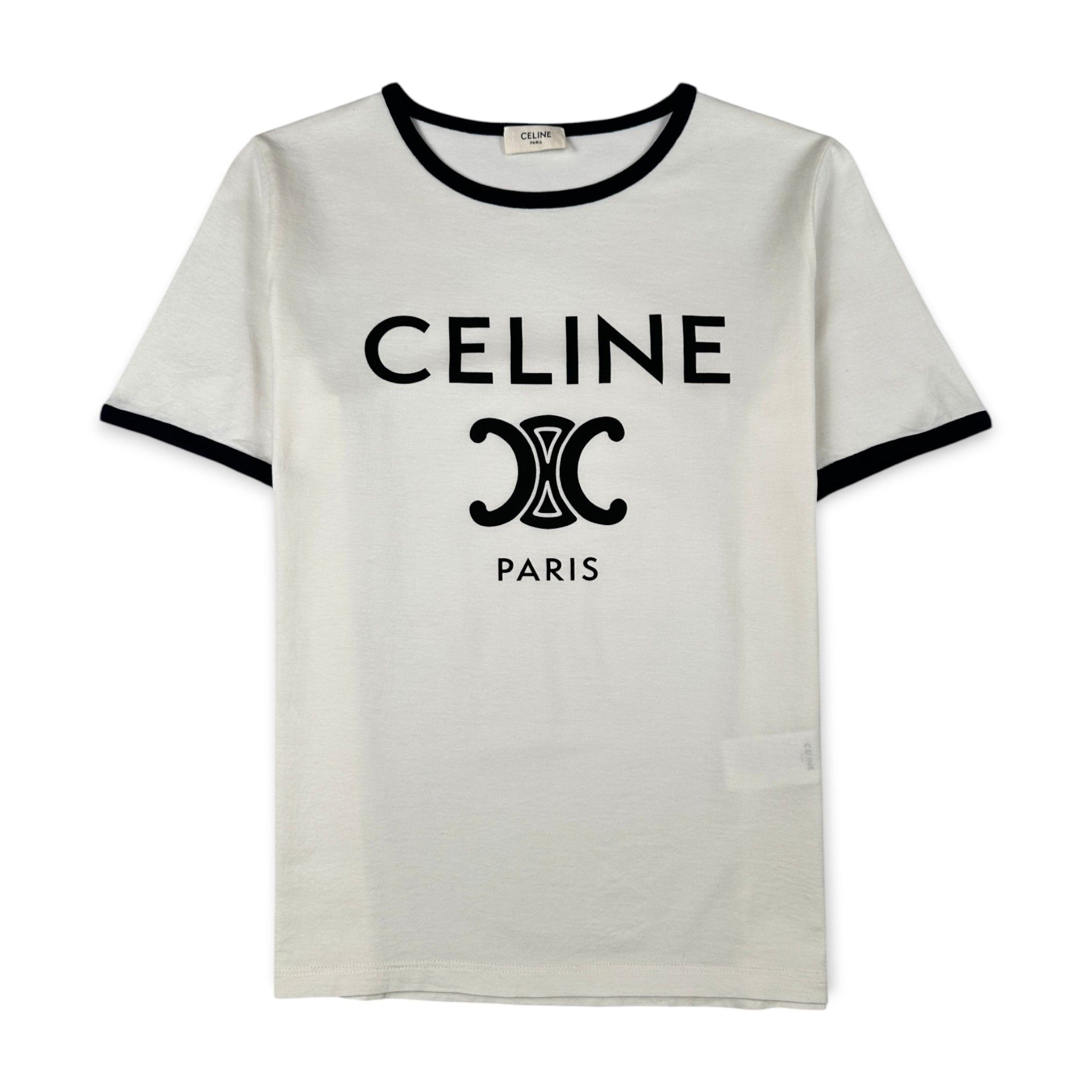 Celine Paris Triomphe Print T-Shirt Size S / US 4 / IT 40 - 1 Thumbnail