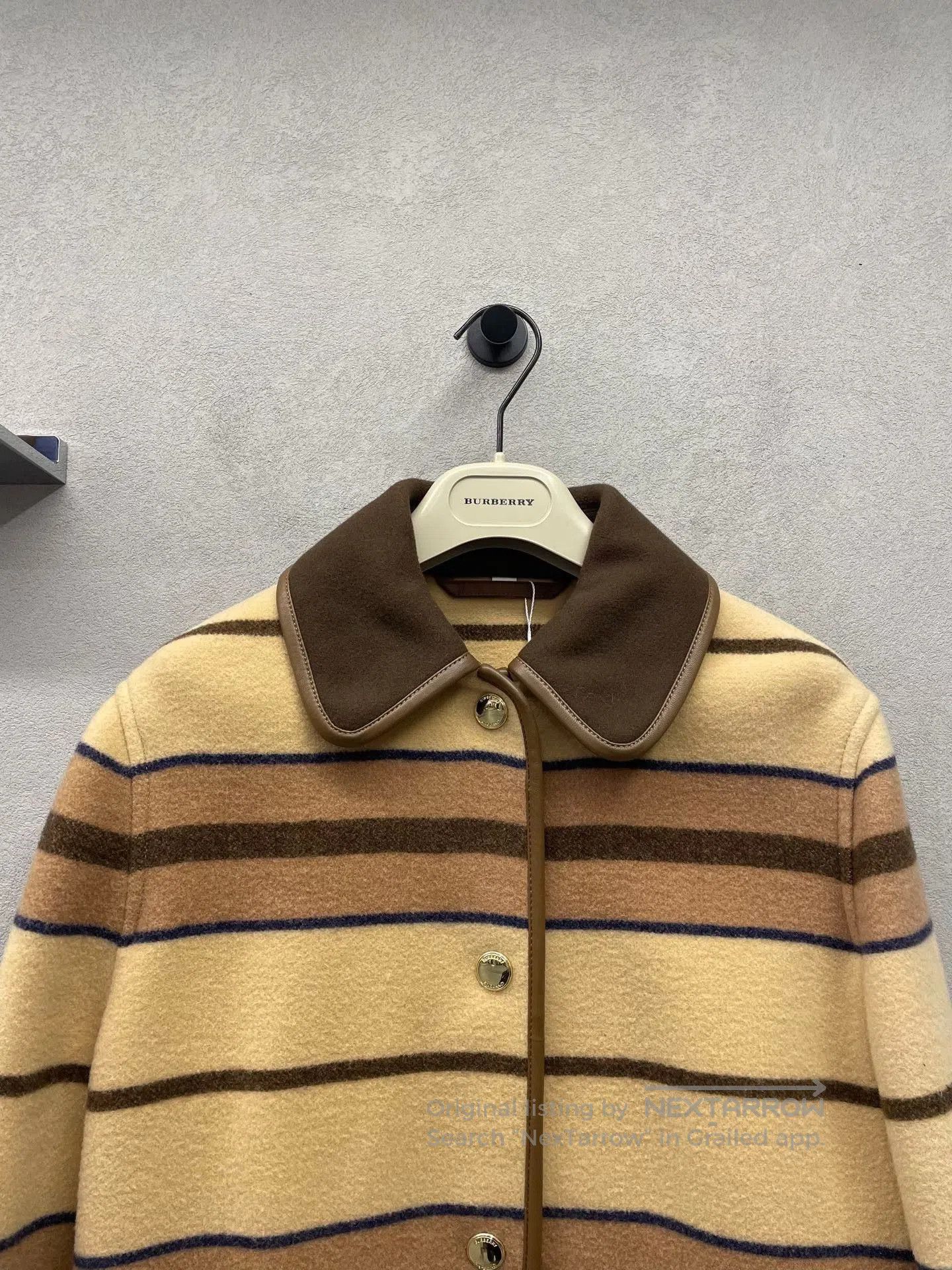 Burberry Burberry Classic Stripe Wool Coat. Size US M / EU 48-50 / 2 - 4 Thumbnail
