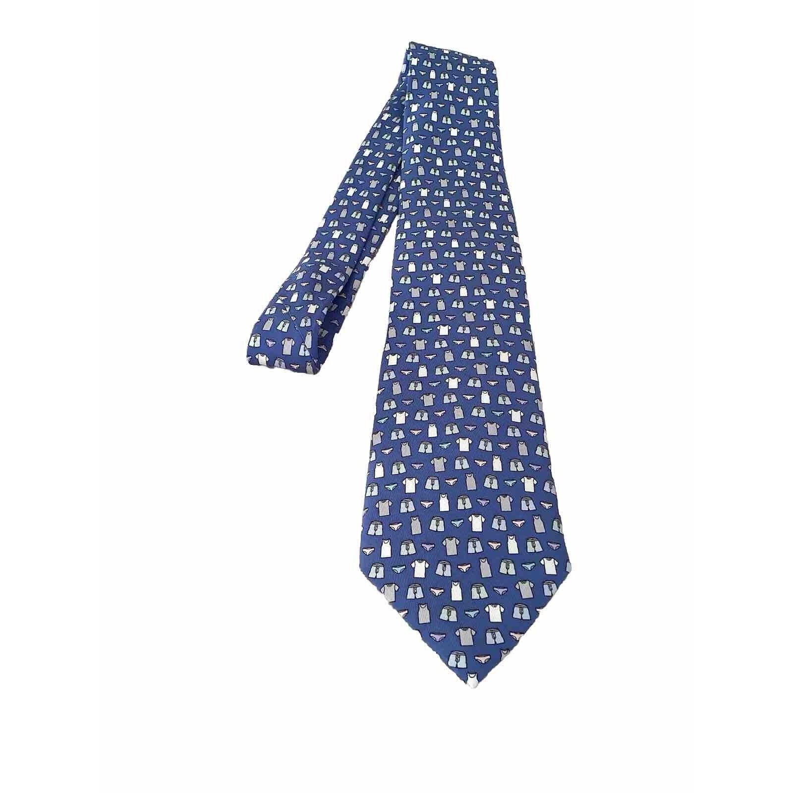 Vineyard Vines VINEYARD VINES Blue Fruit OF THE LOOM Underware Silk Tie H.M Size ONE SIZE - 7 Thumbnail