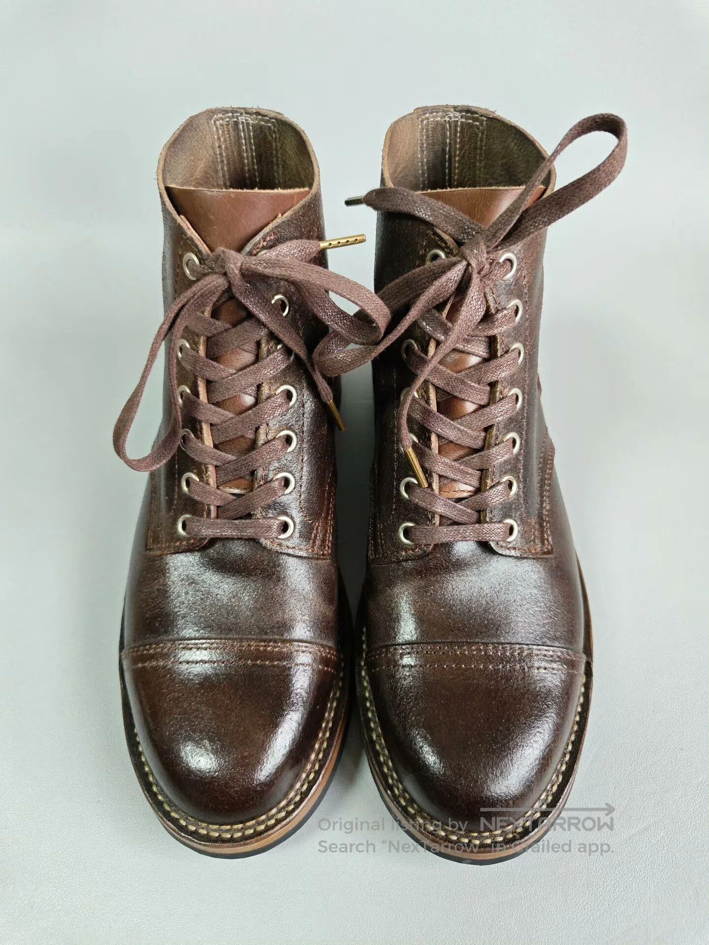 Left Hand Master Zuo Handmade Work Boots. Size US 7 / EU 40 - 1 Thumbnail