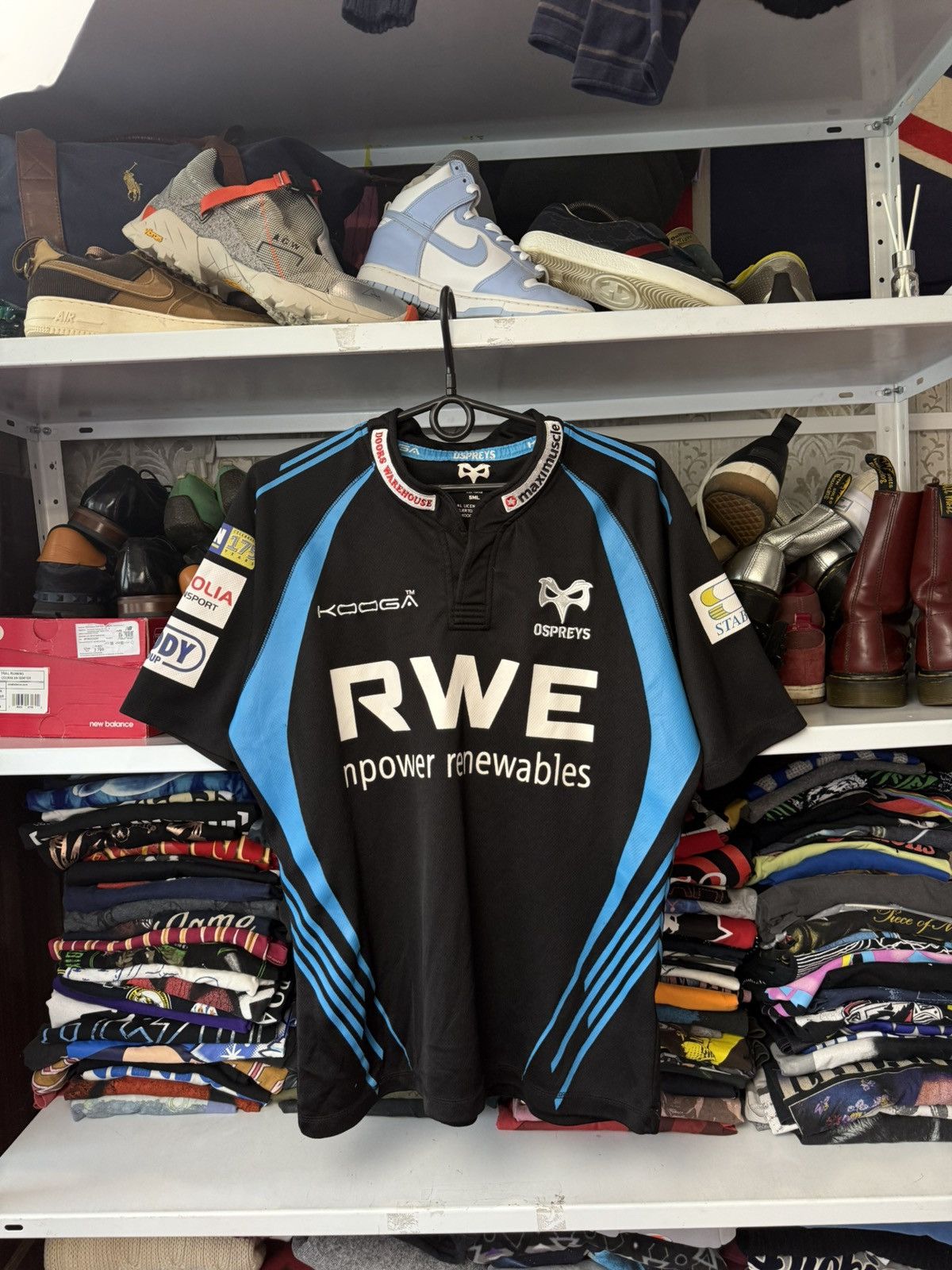 Vintage Ospreys Rugby Union Kooga Great Shape Ospreys Throwback Size US M / EU 48-50 / 2 - 23 Thumbnail
