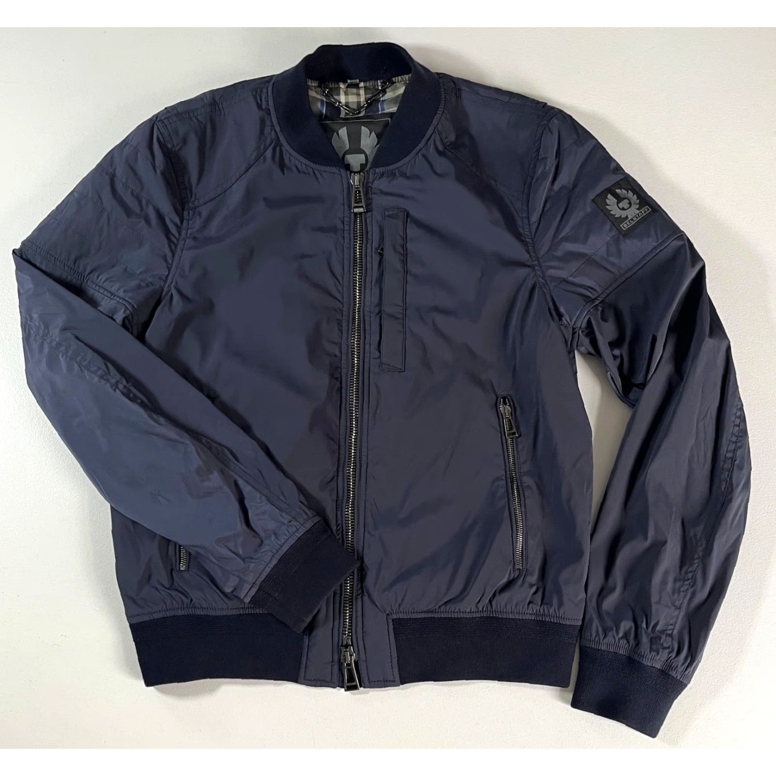 Belstaff VINTAGE Belstaff Stockdale Bomber Jacket Blue Sz S Mens Jacket Size US S / EU 44-46 / 1 - 4 Thumbnail