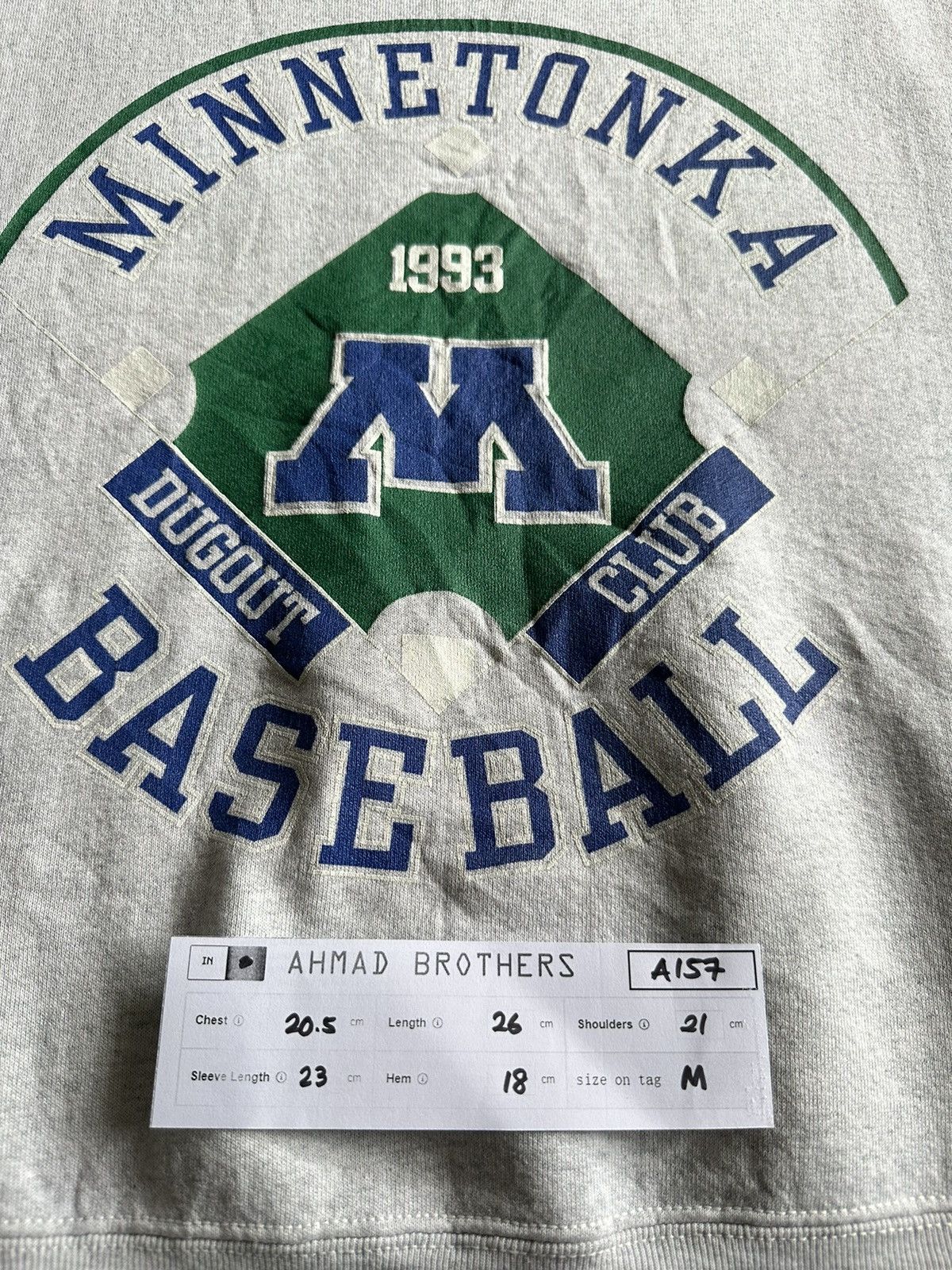 Minnetonka Vintage 90s Minnetonka Baseball Crewneck A157 Size US S / EU 44-46 / 1 - 9 Thumbnail