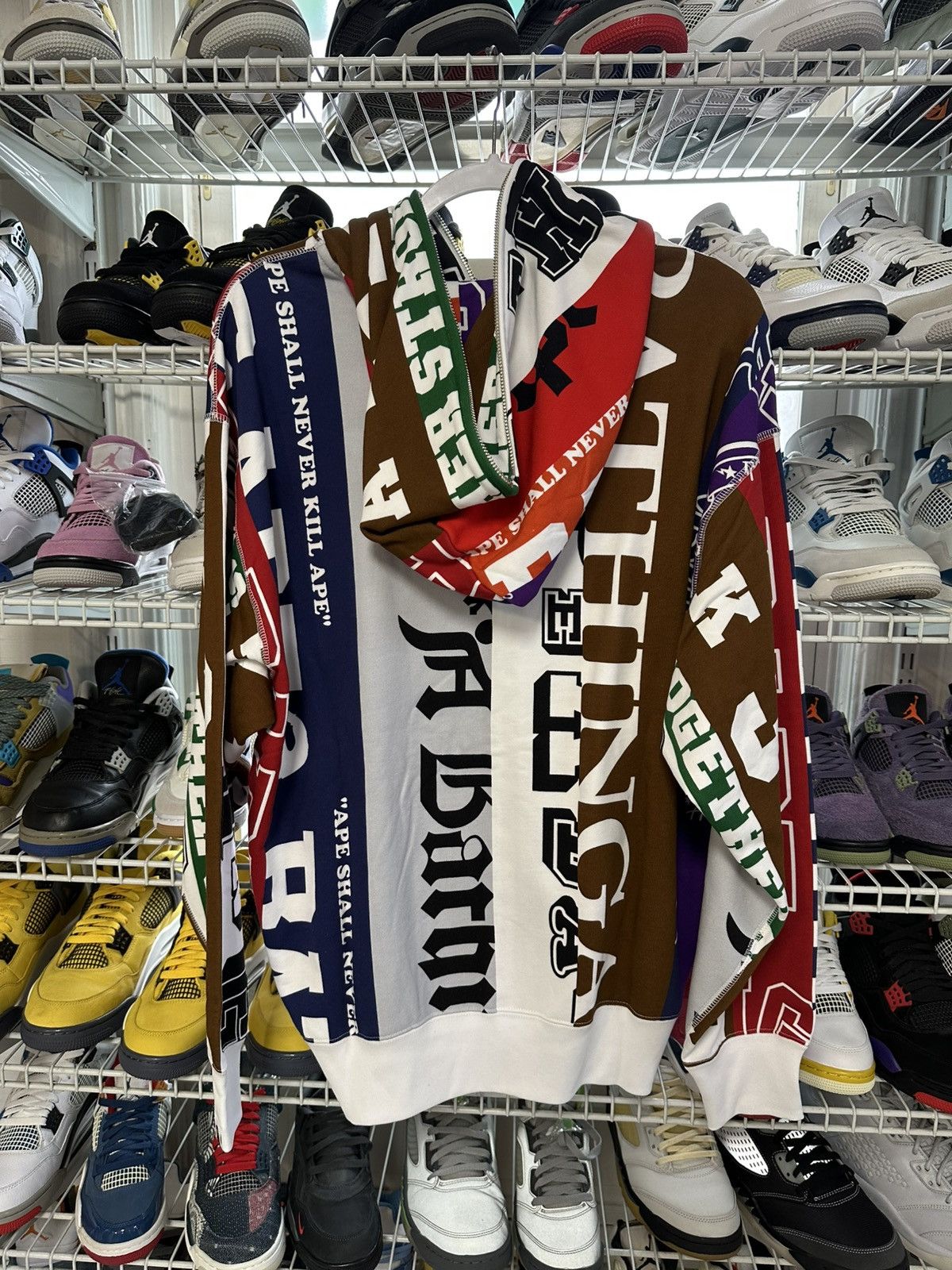 Bape Bape ‘Flags’ Full Zip Up Size US M / EU 48-50 / 2 - 2 Thumbnail
